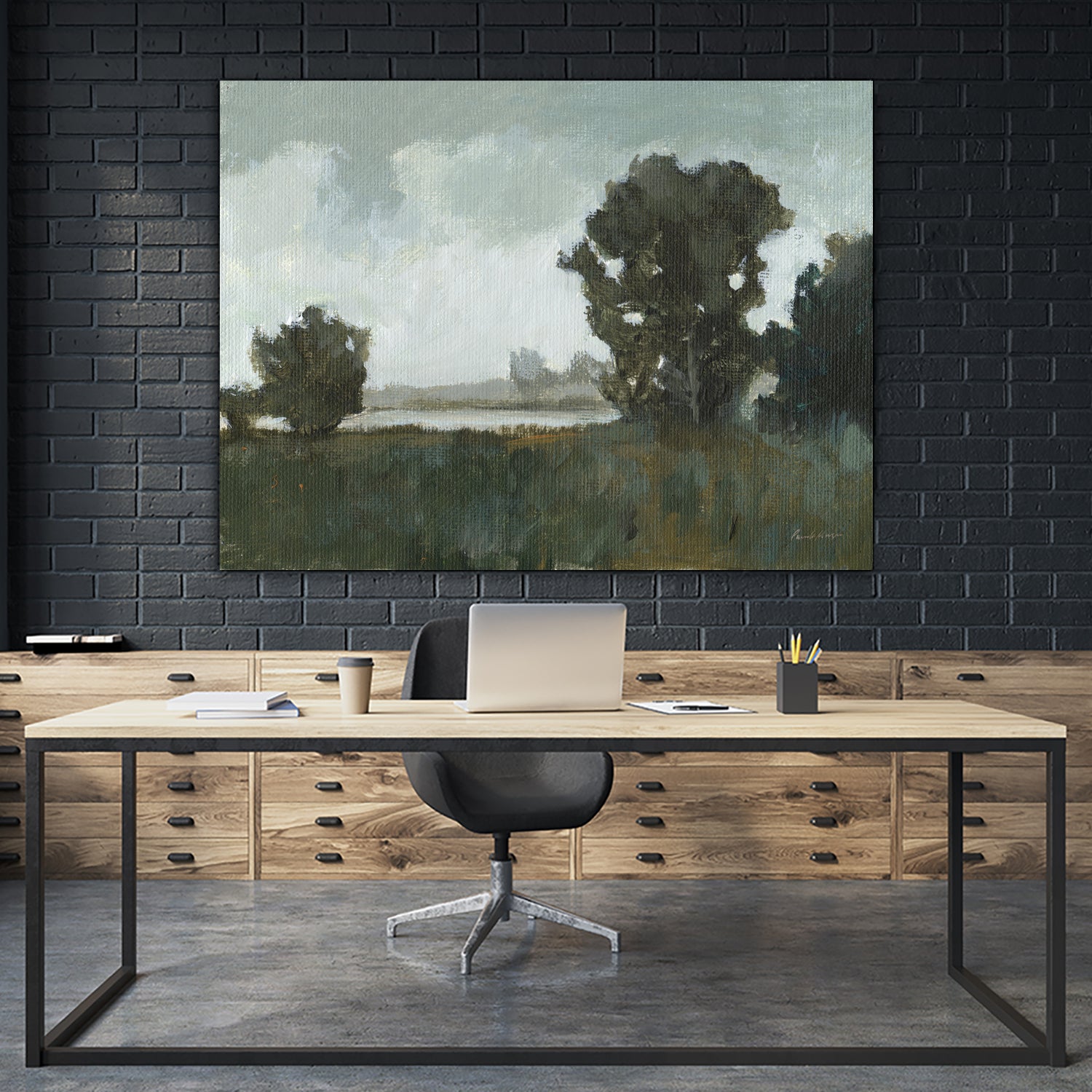 Waterway by Pamela Munger on GIANT ART - black