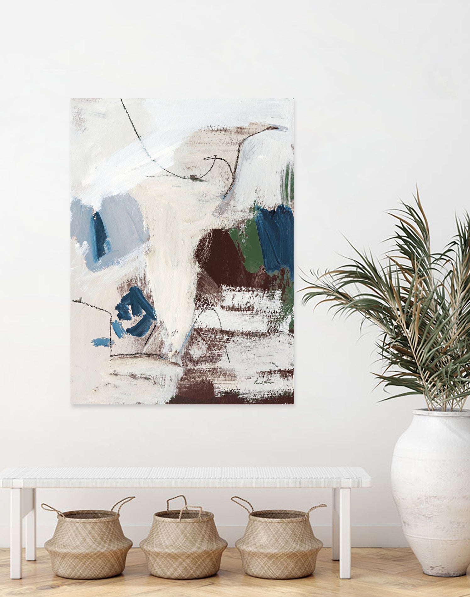 Dark Abstract II by Pamela Munger on GIANT ART - beige abstract