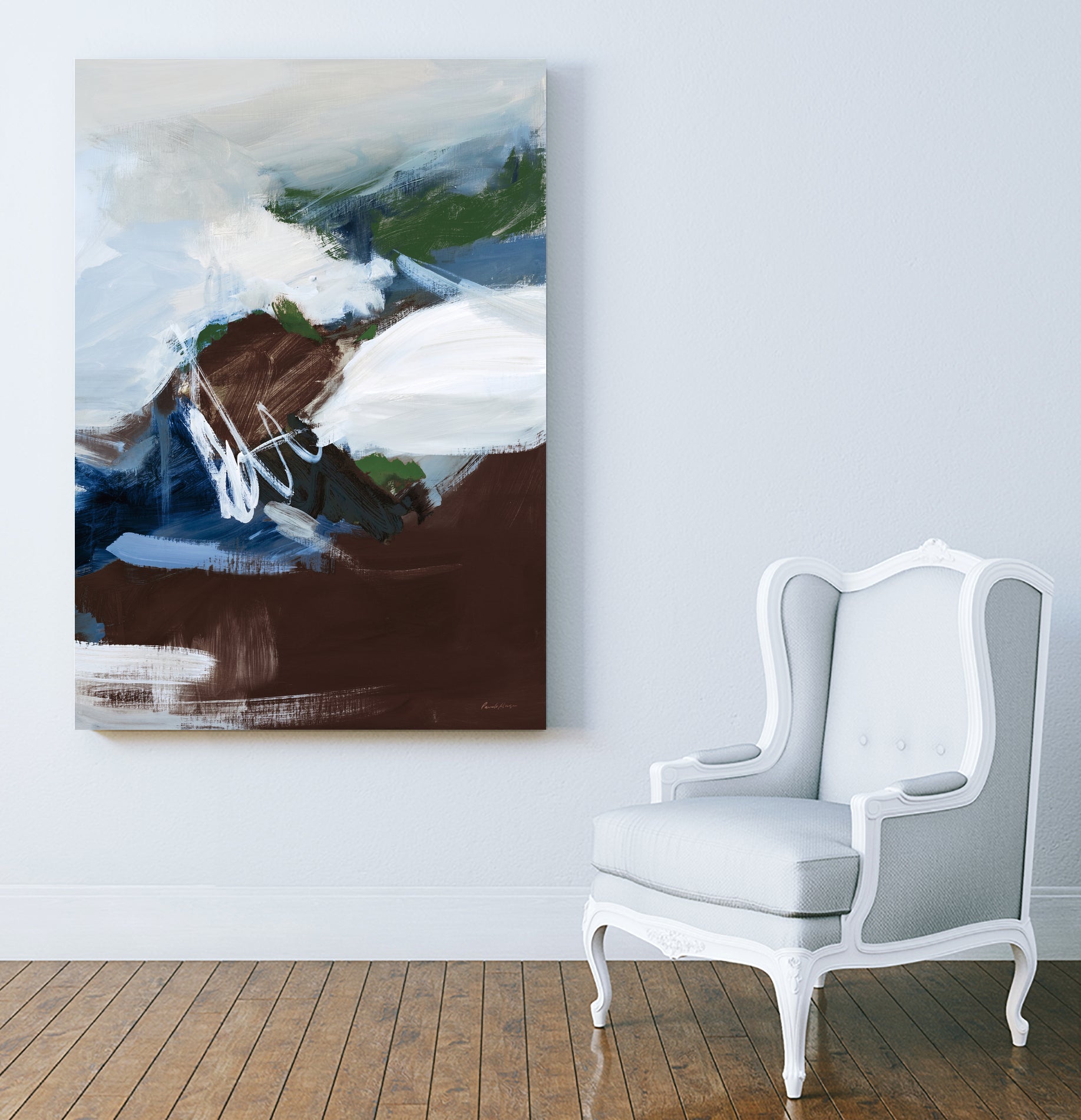 Surfacing Dark Crop by Pamela Munger on GIANT ART - blue abstract