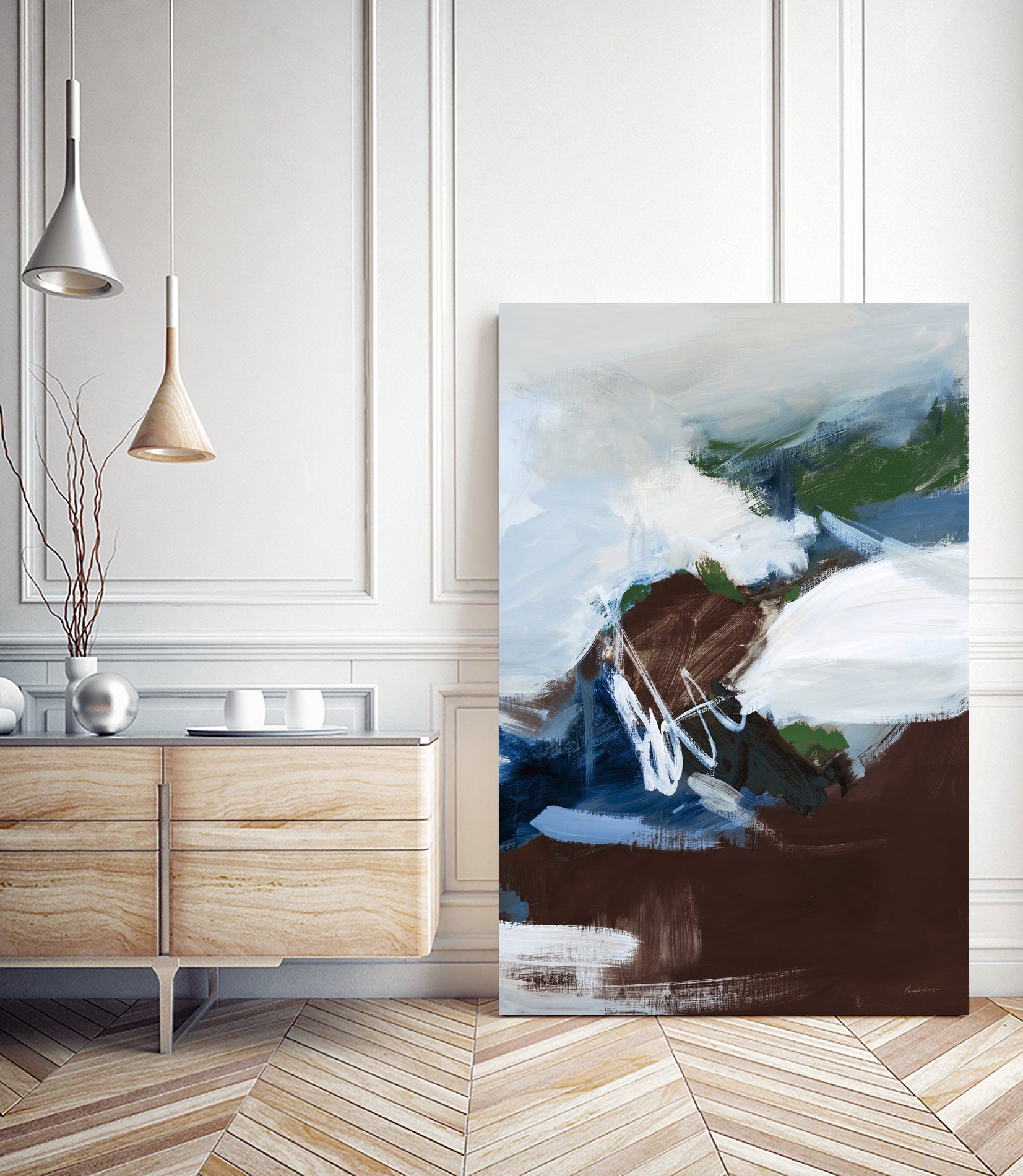 Surfacing Dark Crop by Pamela Munger on GIANT ART - blue abstract