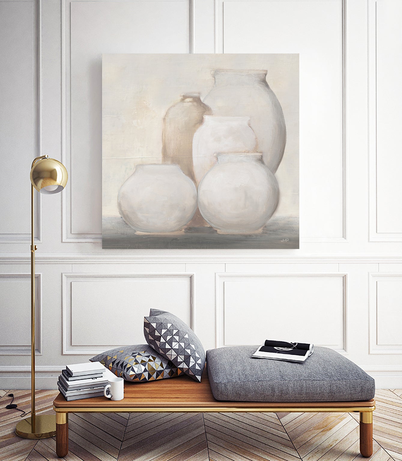 Farmhouse Vases by JULIA PURINTON on GIANT ART - white figurative farmhouse