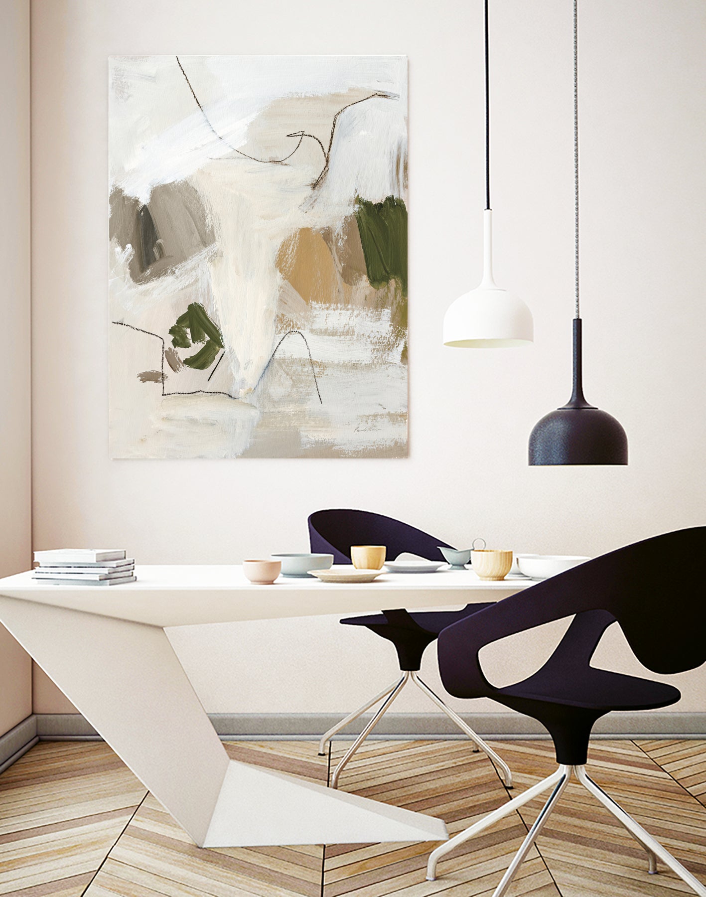 Warm Abstract II by Pamela Munger on GIANT ART - beige abstract