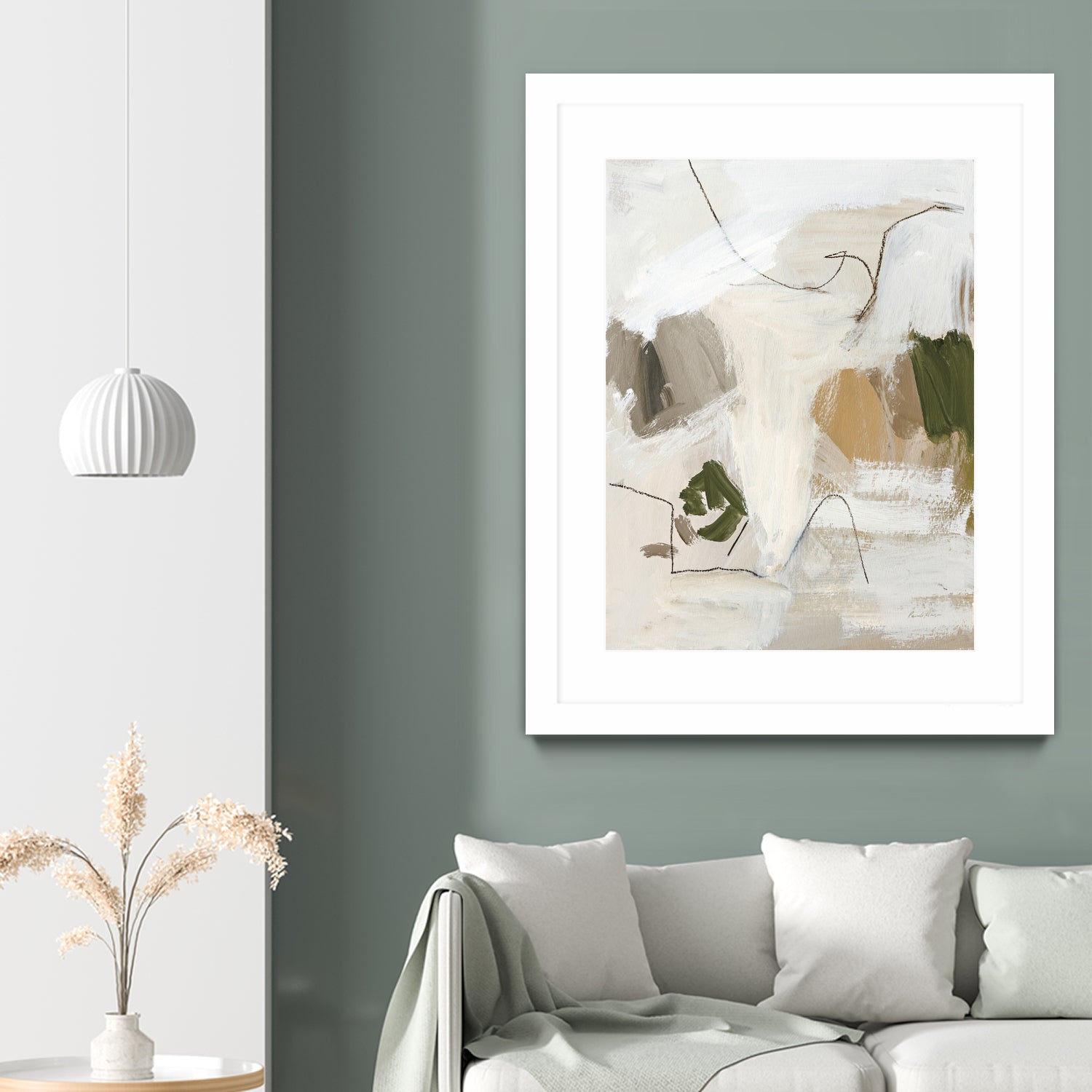 Warm Abstract II by Pamela Munger on GIANT ART - beige abstract