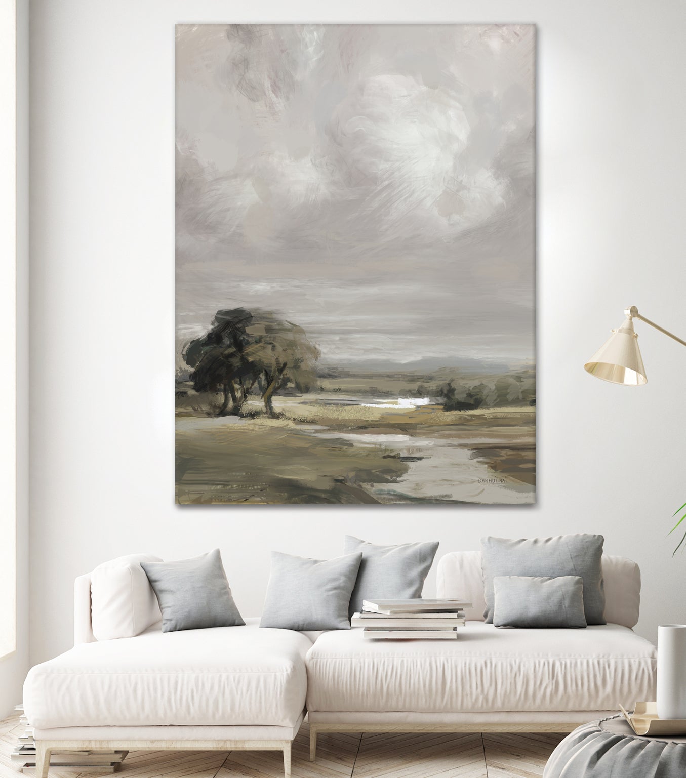 French Countryside by Danhui Nai on GIANT ART - brown
