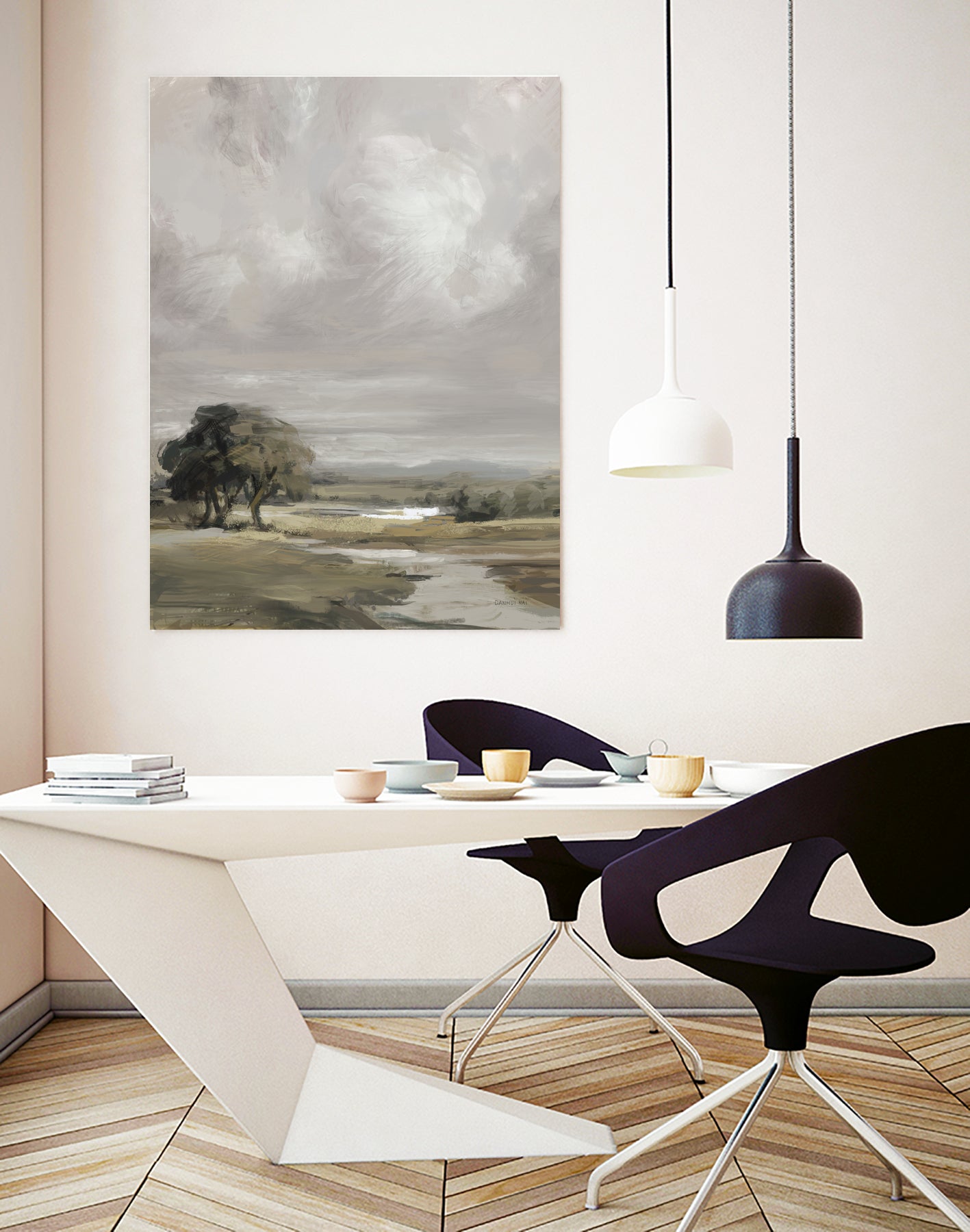 French Countryside by Danhui Nai on GIANT ART - brown