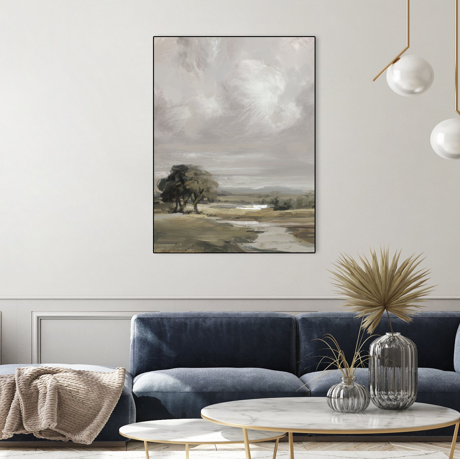 French Countryside by Danhui Nai on GIANT ART - brown