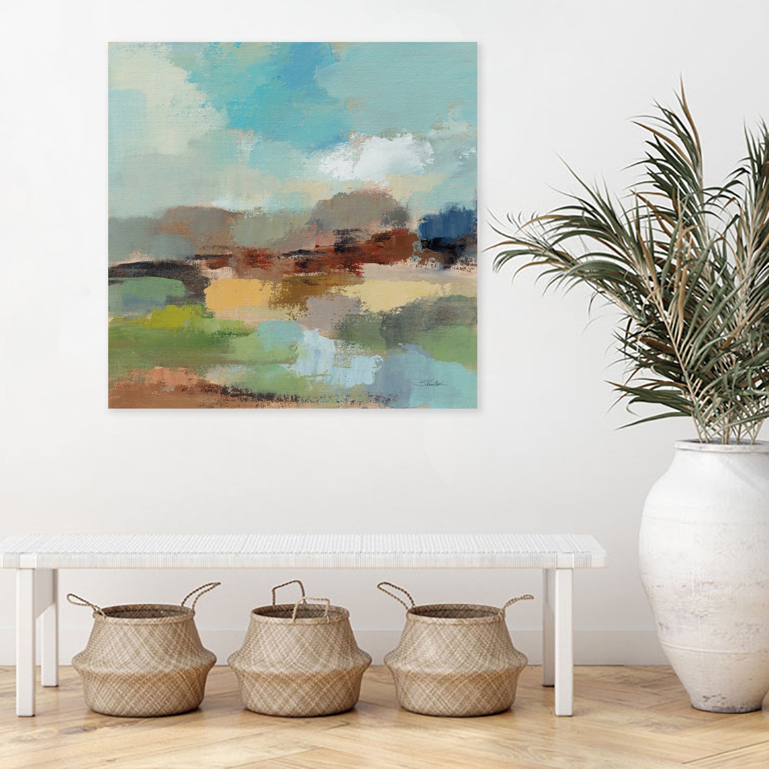 Sandy Road I by Silvia Vassileva on GIANT ART - blue abstract