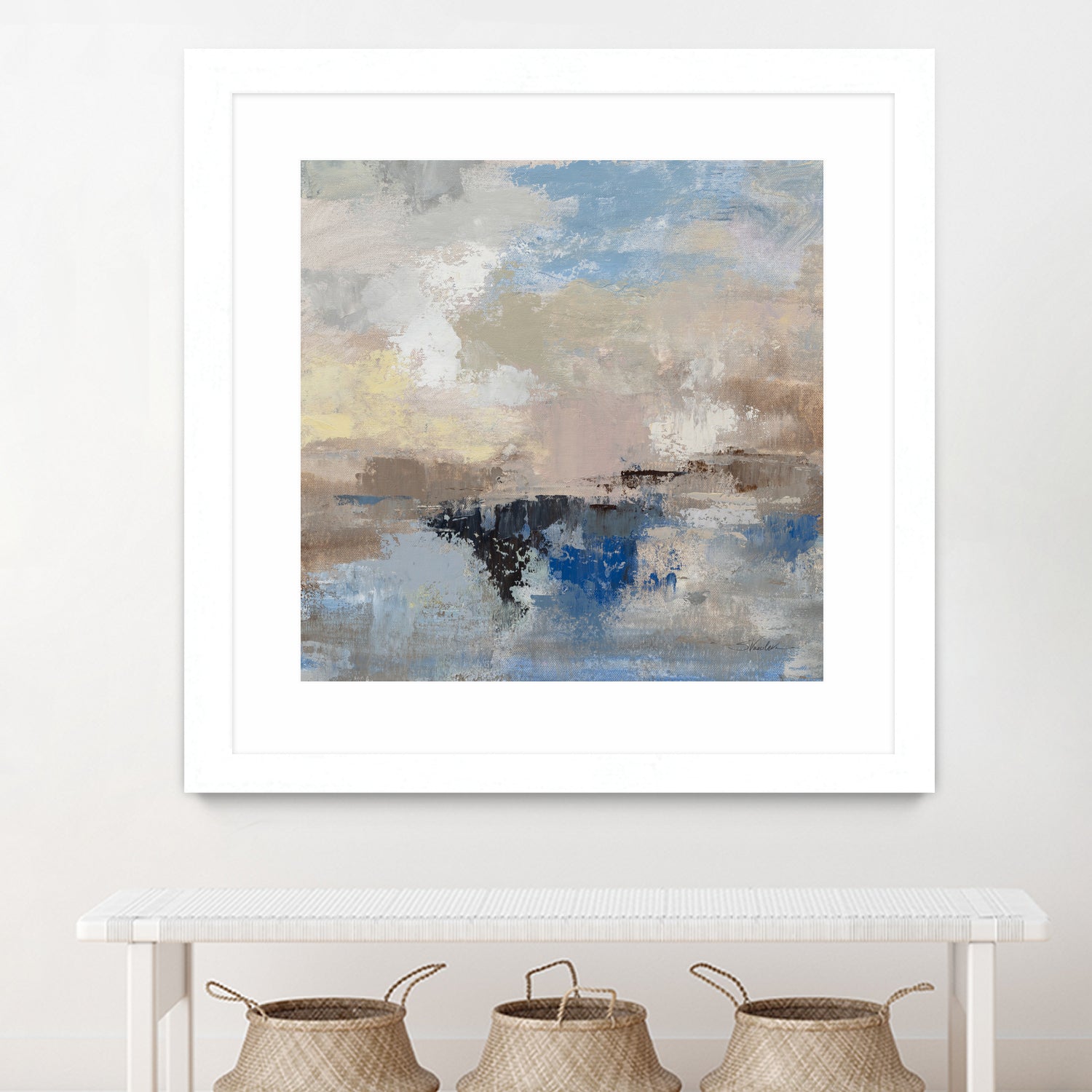 Morning Marine Layer II by Silvia Vassileva on GIANT ART - blue abstract