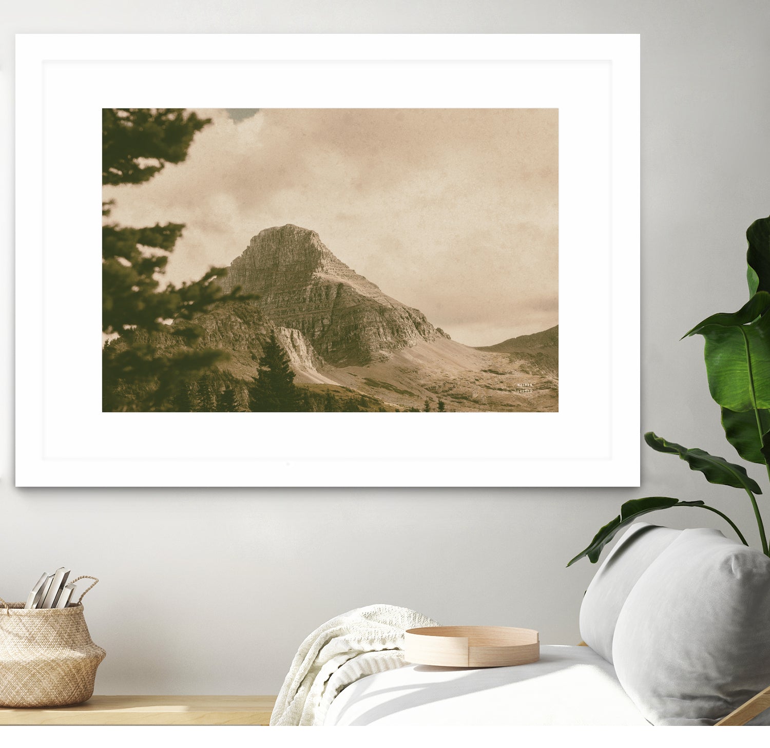 Mountainous I by Nathan Larson on GIANT ART - brown