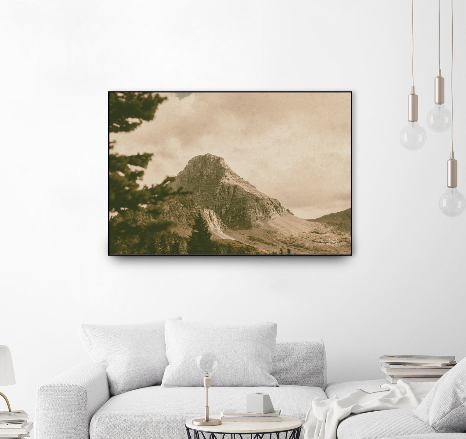 Mountainous I by Nathan Larson on GIANT ART - brown