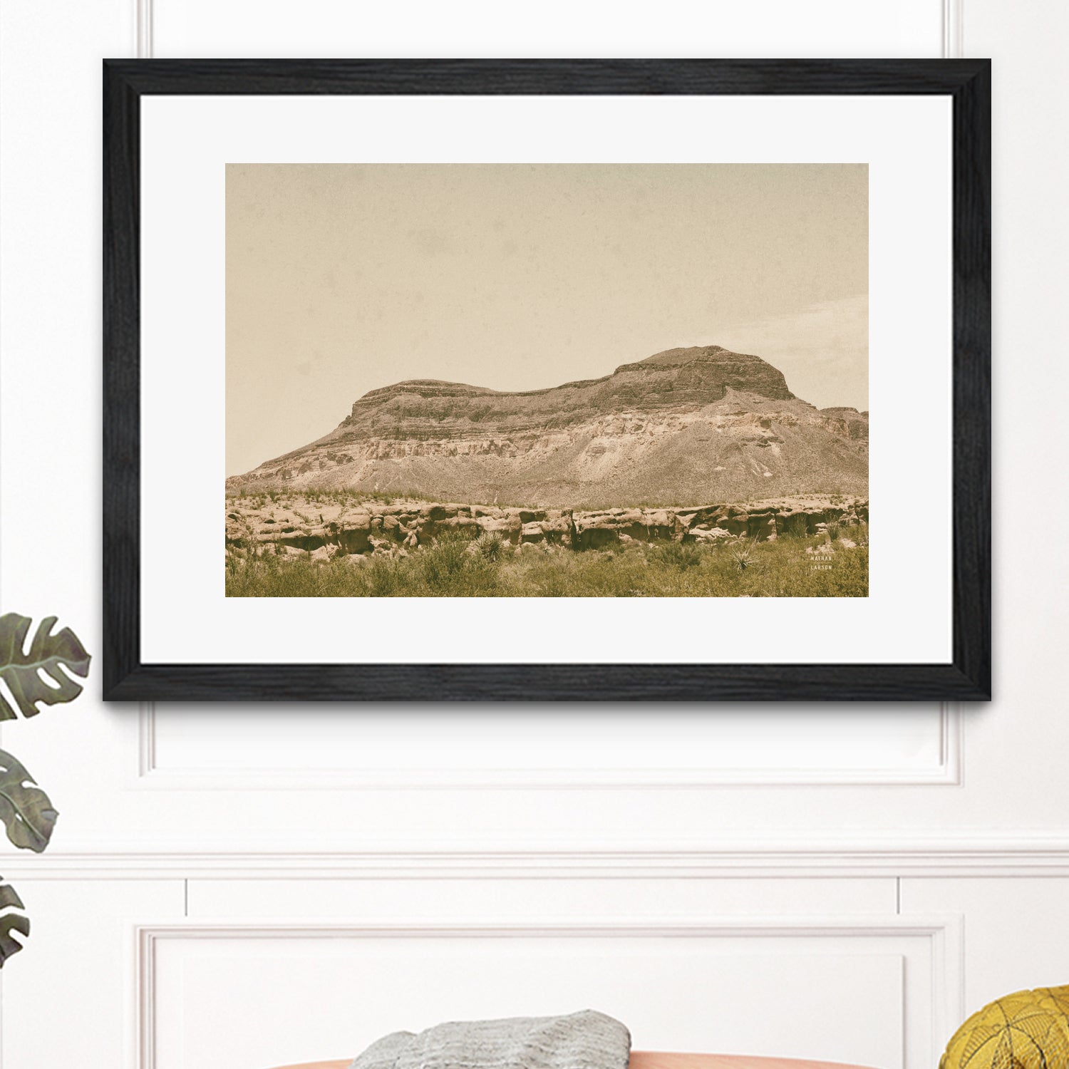 Mountainous III by Nathan Larson on GIANT ART - brown