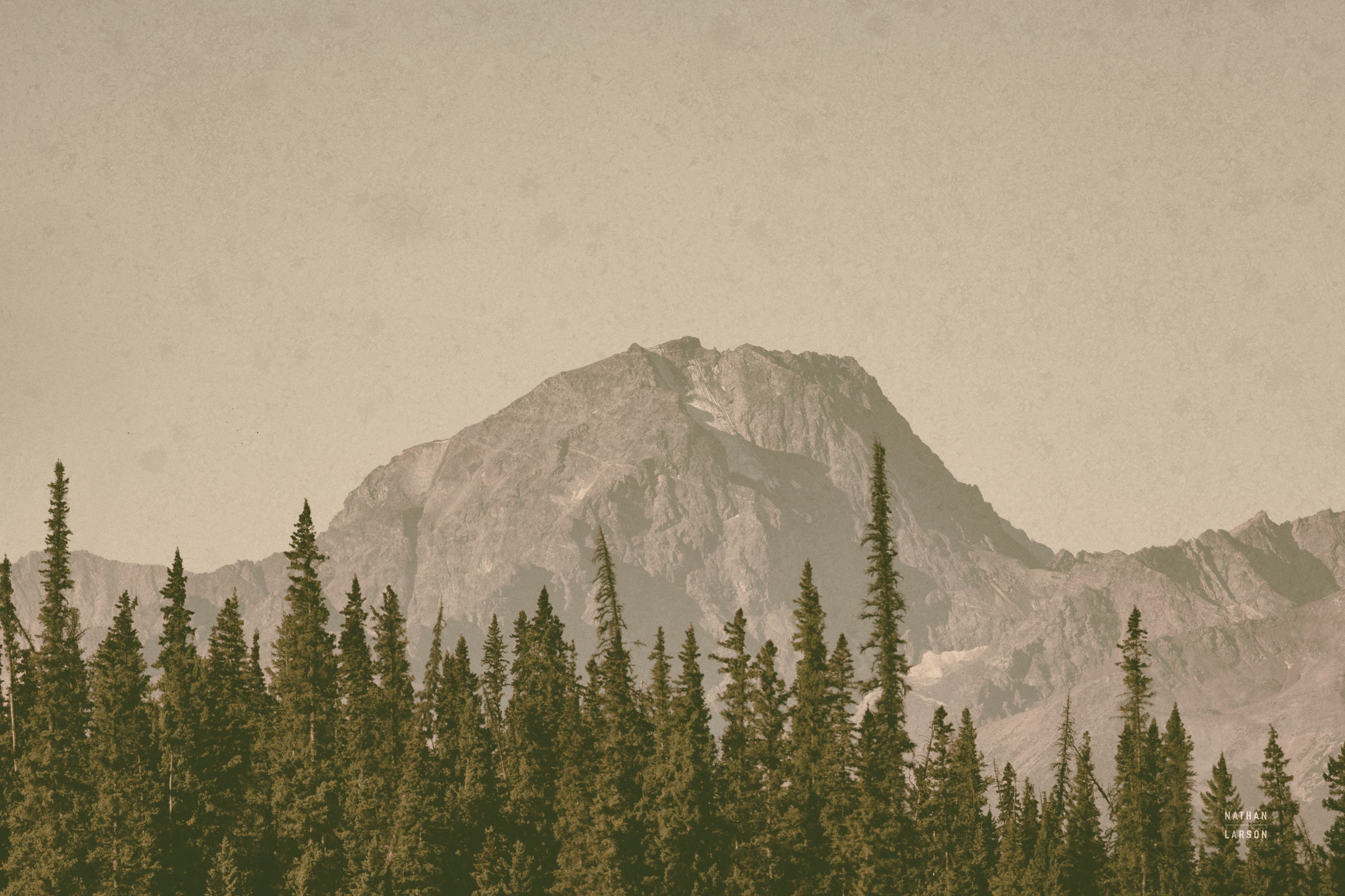 Mountainous IV by Nathan Larson on GIANT ART - brown