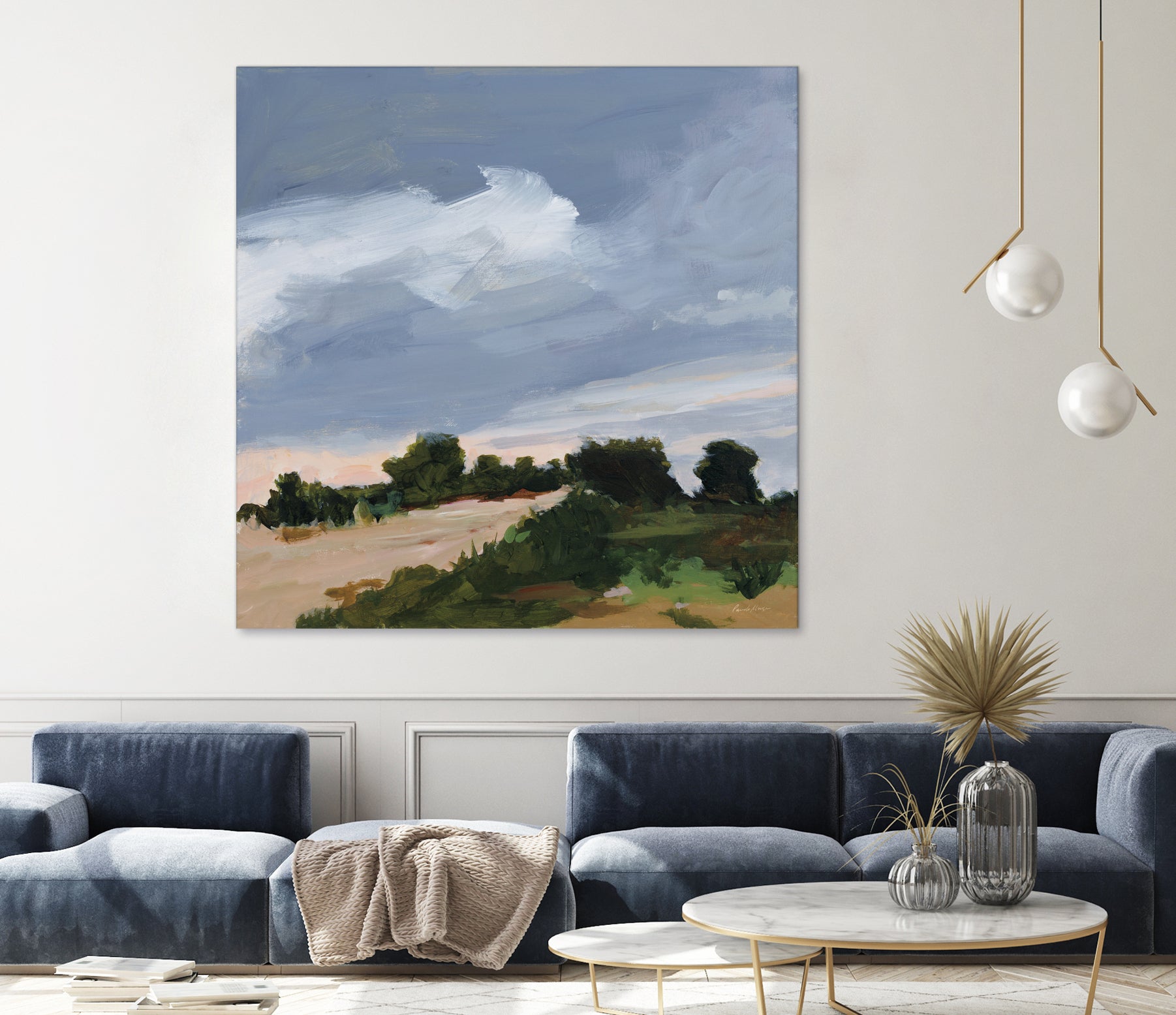 Darkening by Pamela Munger on GIANT ART - blue