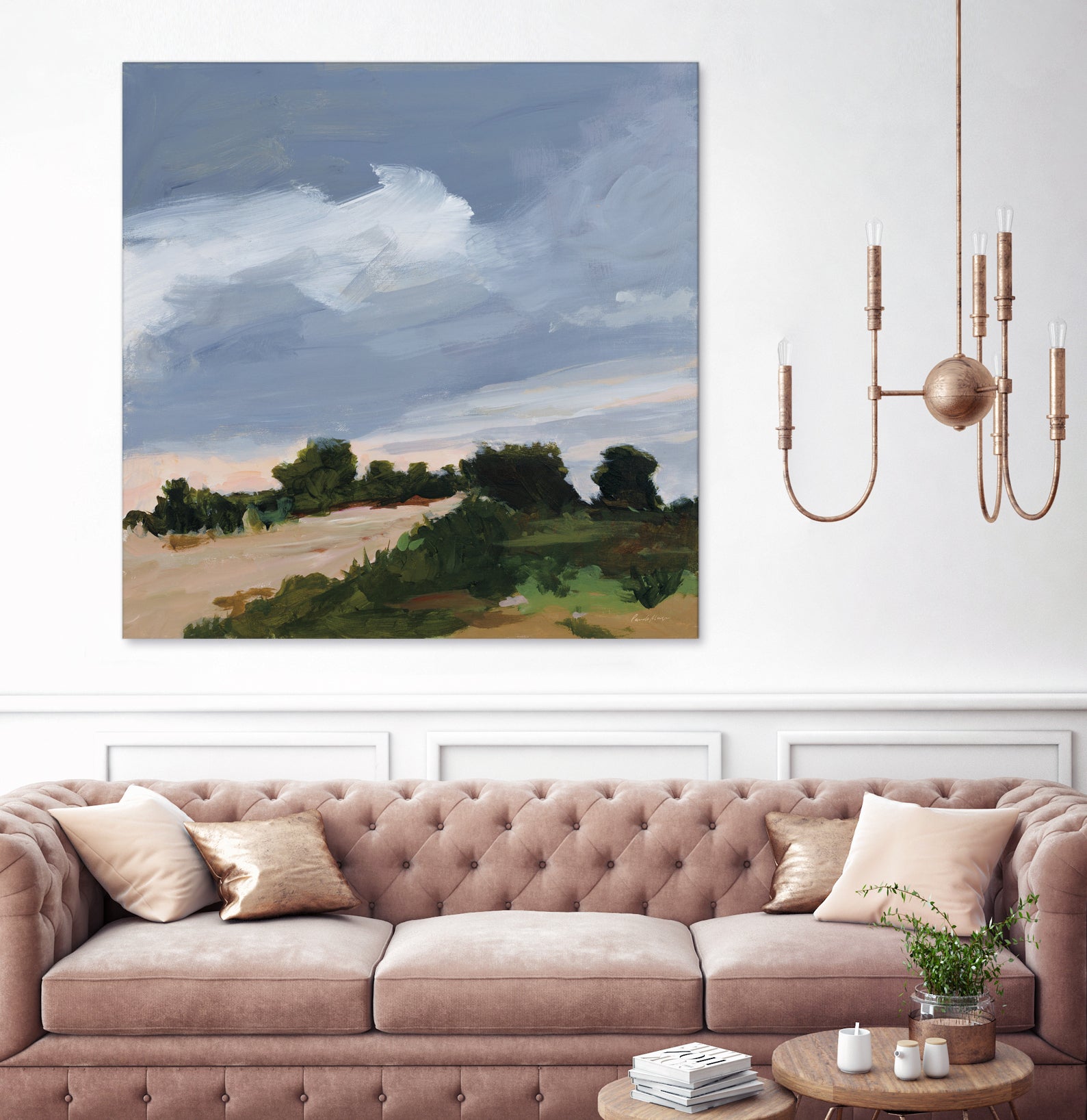 Darkening by Pamela Munger on GIANT ART - blue