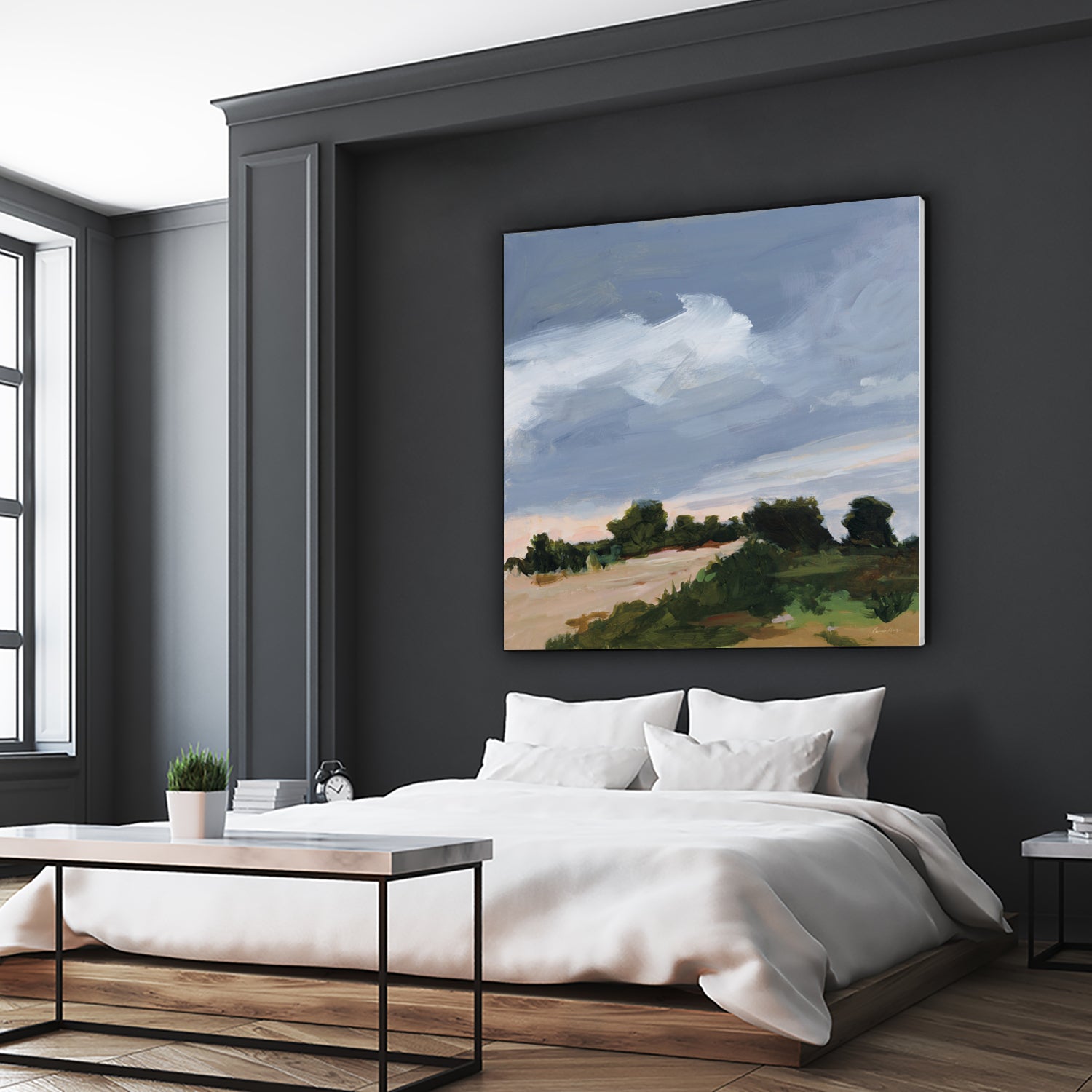 Darkening by Pamela Munger on GIANT ART - blue