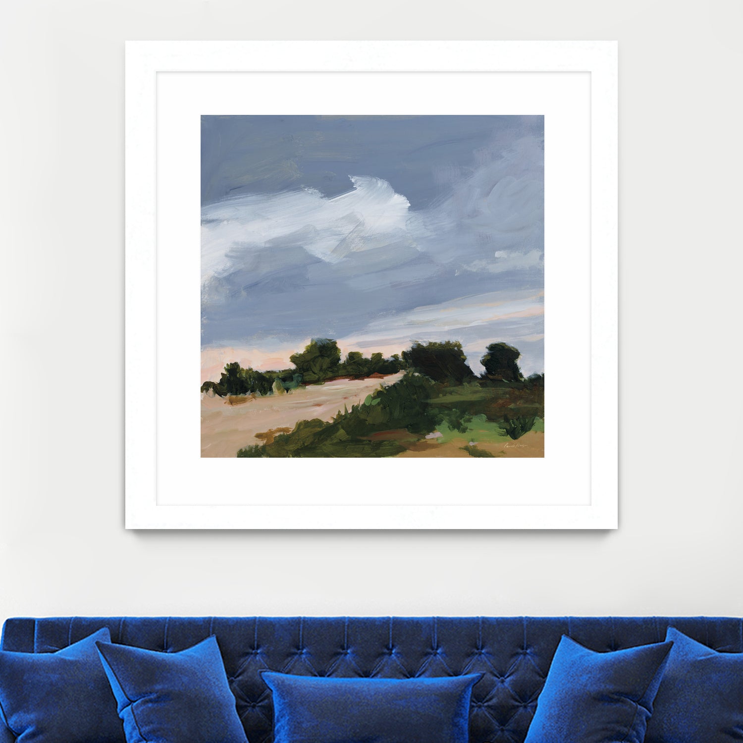 Darkening by Pamela Munger on GIANT ART - blue