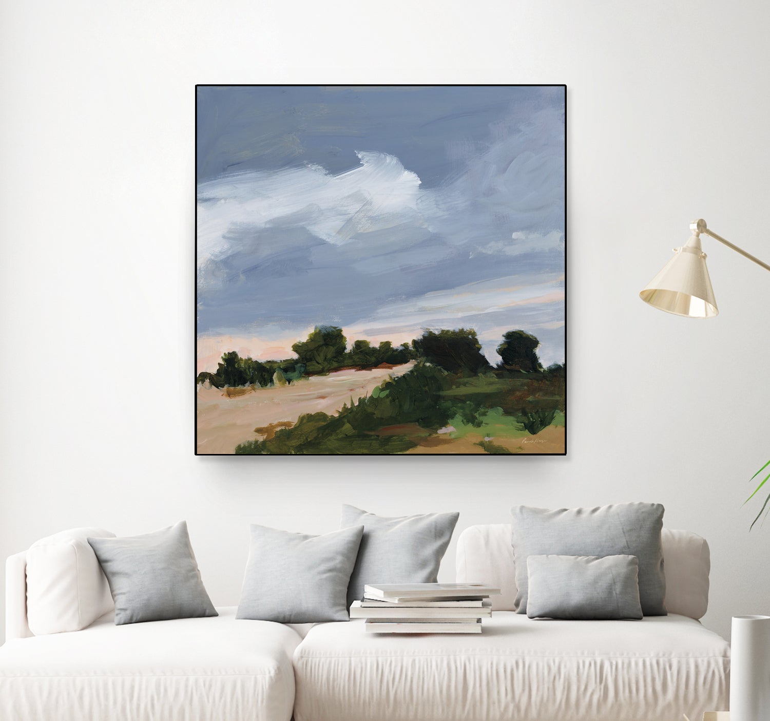 Darkening by Pamela Munger on GIANT ART - blue