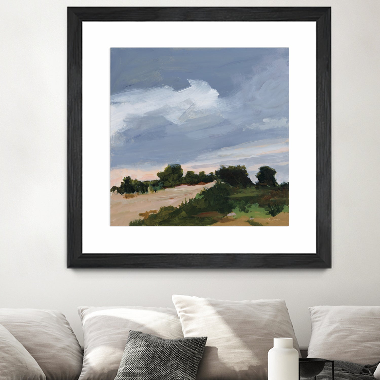 Darkening by Pamela Munger on GIANT ART - blue