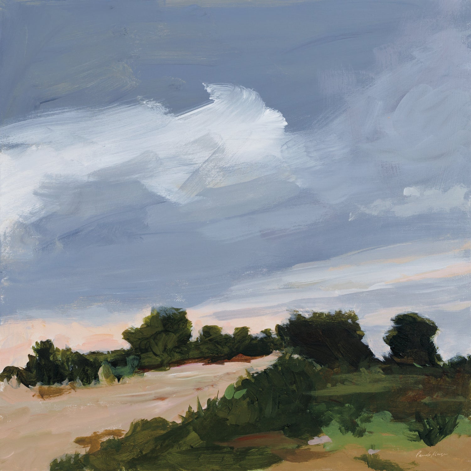 Darkening by Pamela Munger on GIANT ART - blue