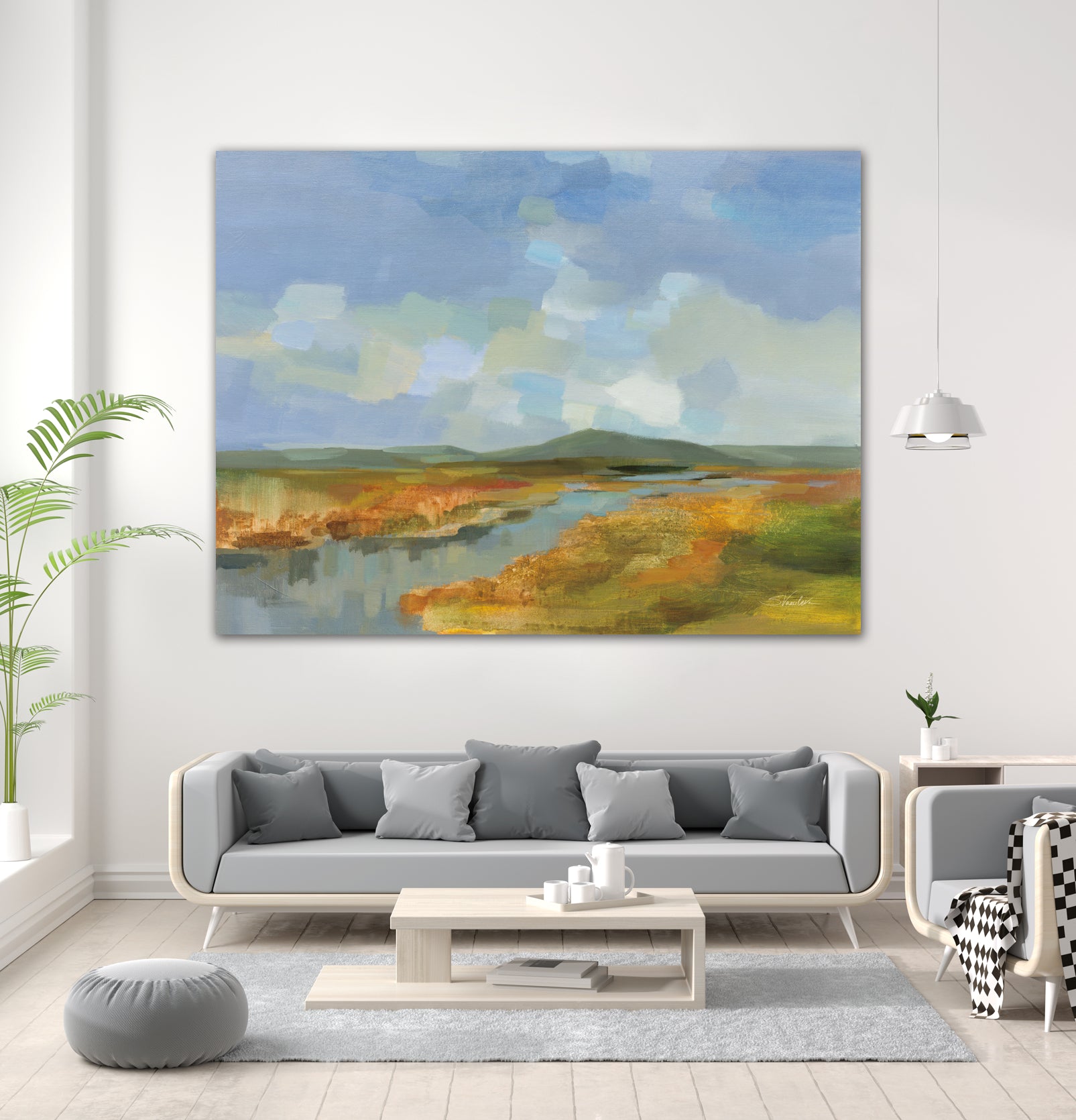 Meanders by Silvia Vassileva on GIANT ART - blue