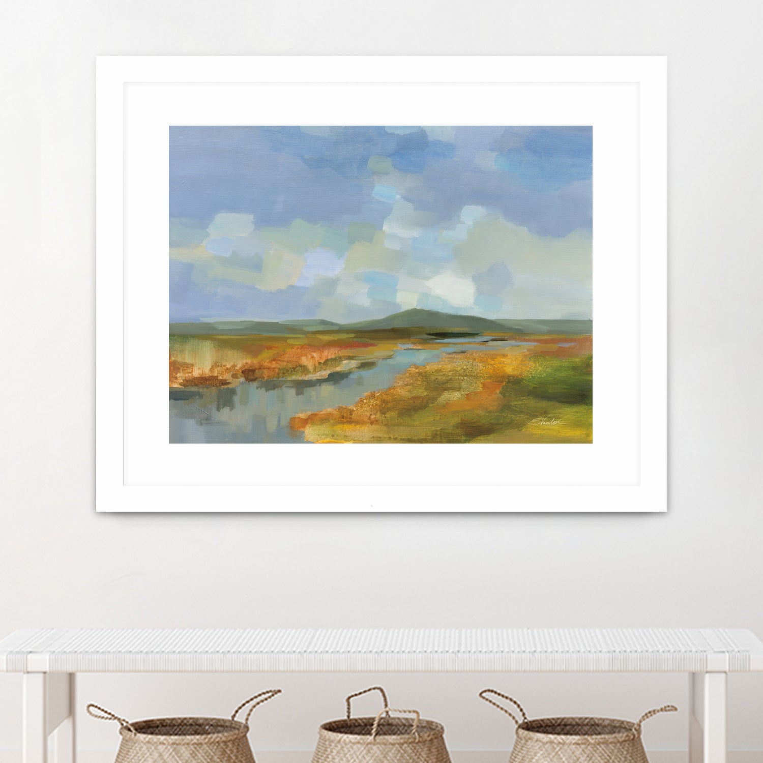 Meanders by Silvia Vassileva on GIANT ART - blue