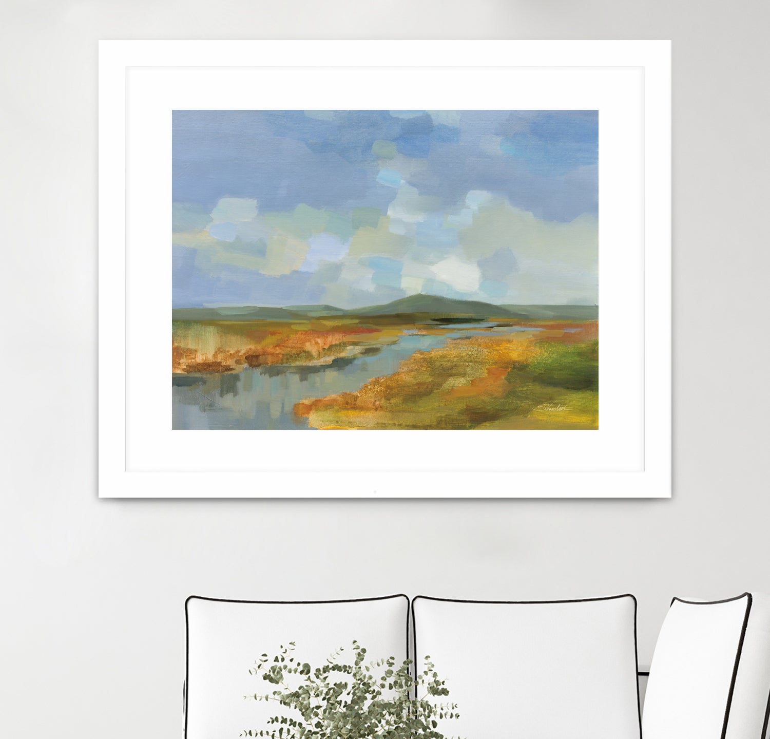 Meanders by Silvia Vassileva on GIANT ART - blue