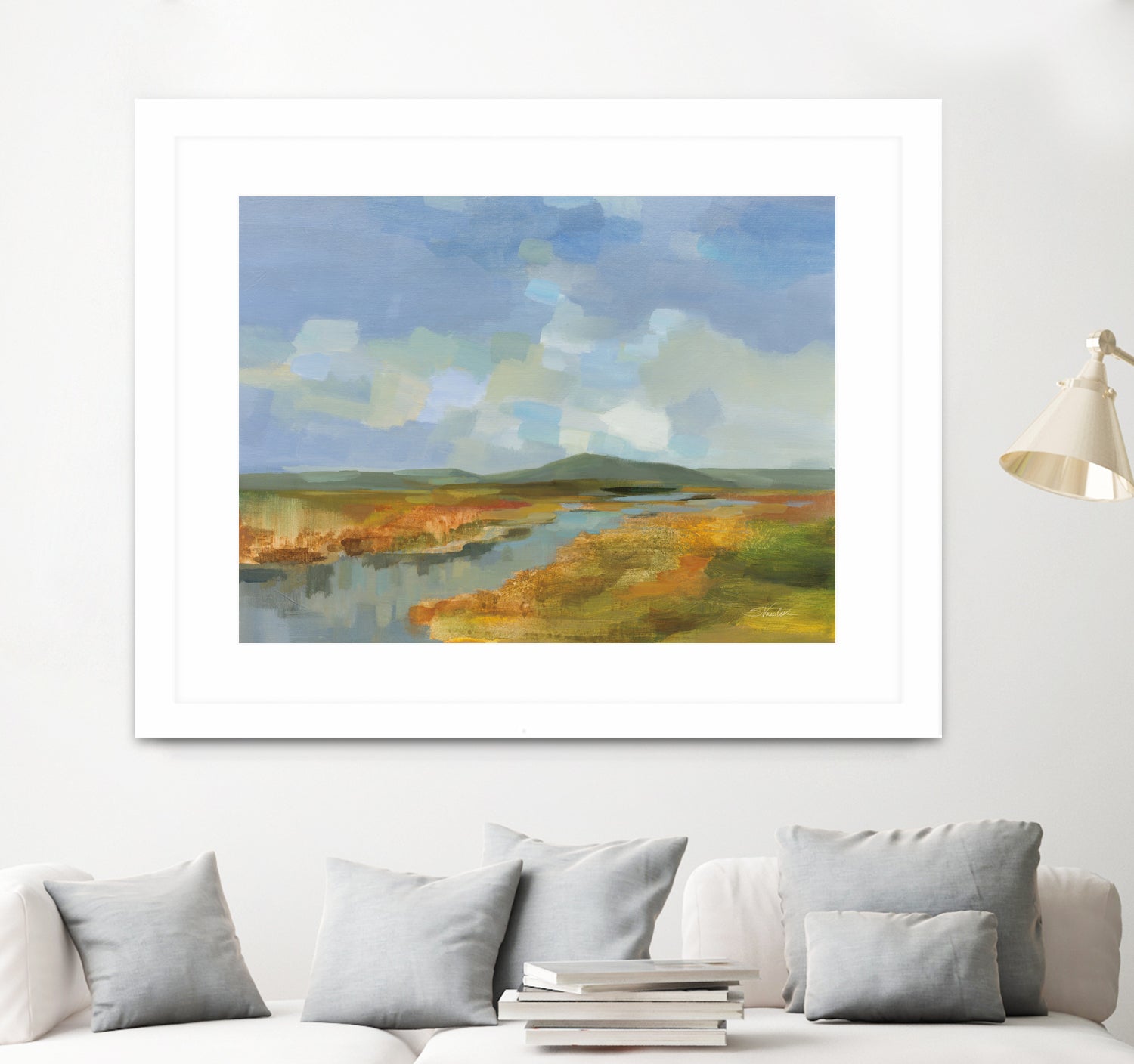 Meanders by Silvia Vassileva on GIANT ART - blue