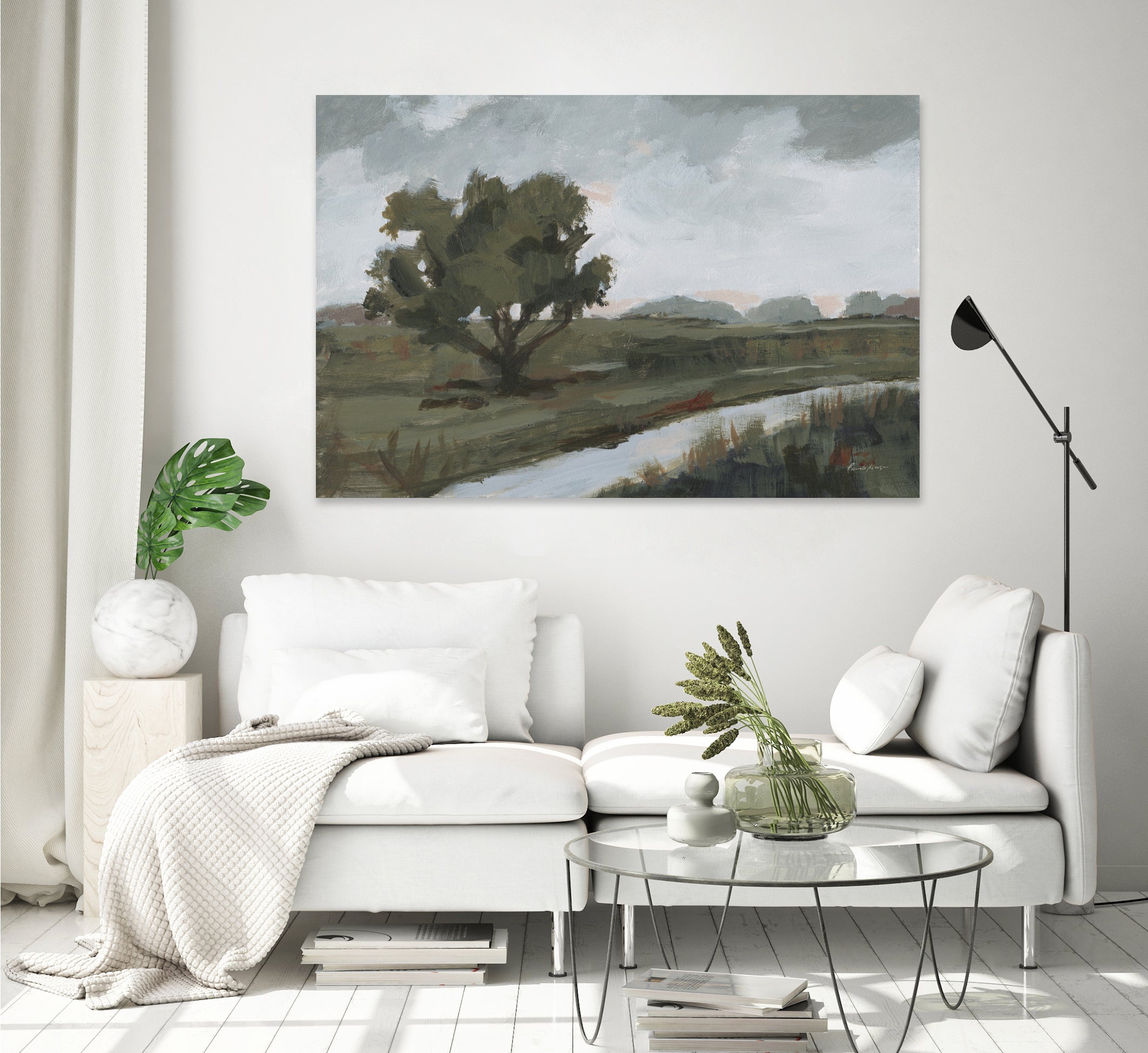 Replenished by Pamela Munger on GIANT ART - gray landscape