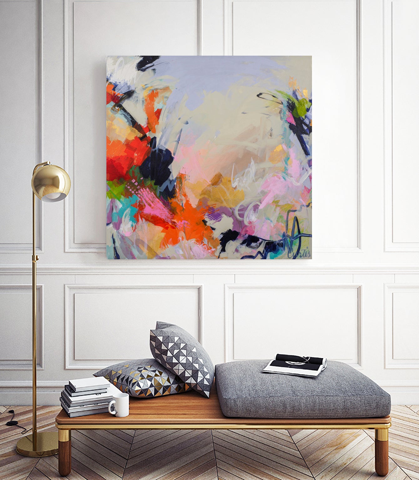 Abstract Forms by Joan Curtis on GIANT ART - blue abstracts