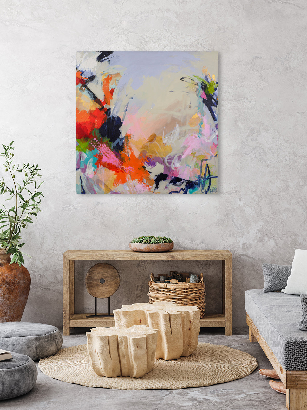 Abstract Forms by Joan Curtis on GIANT ART - blue abstracts