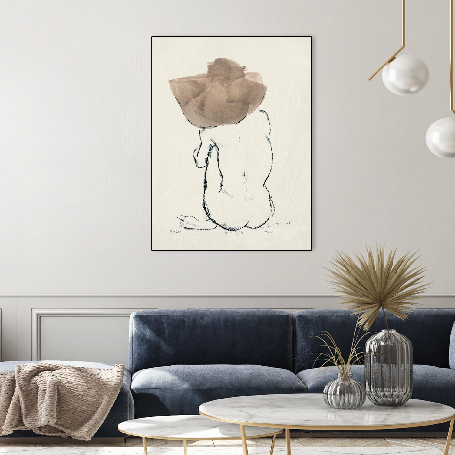 Girl with Floppy Hat by Chloe Elliott on GIANT ART - figurative figurative