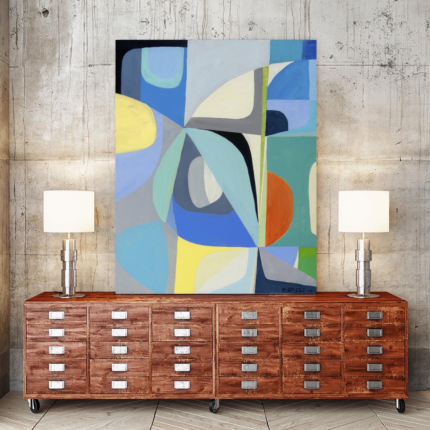Window of Peace by Marion Griese on GIANT ART - orange abstract
