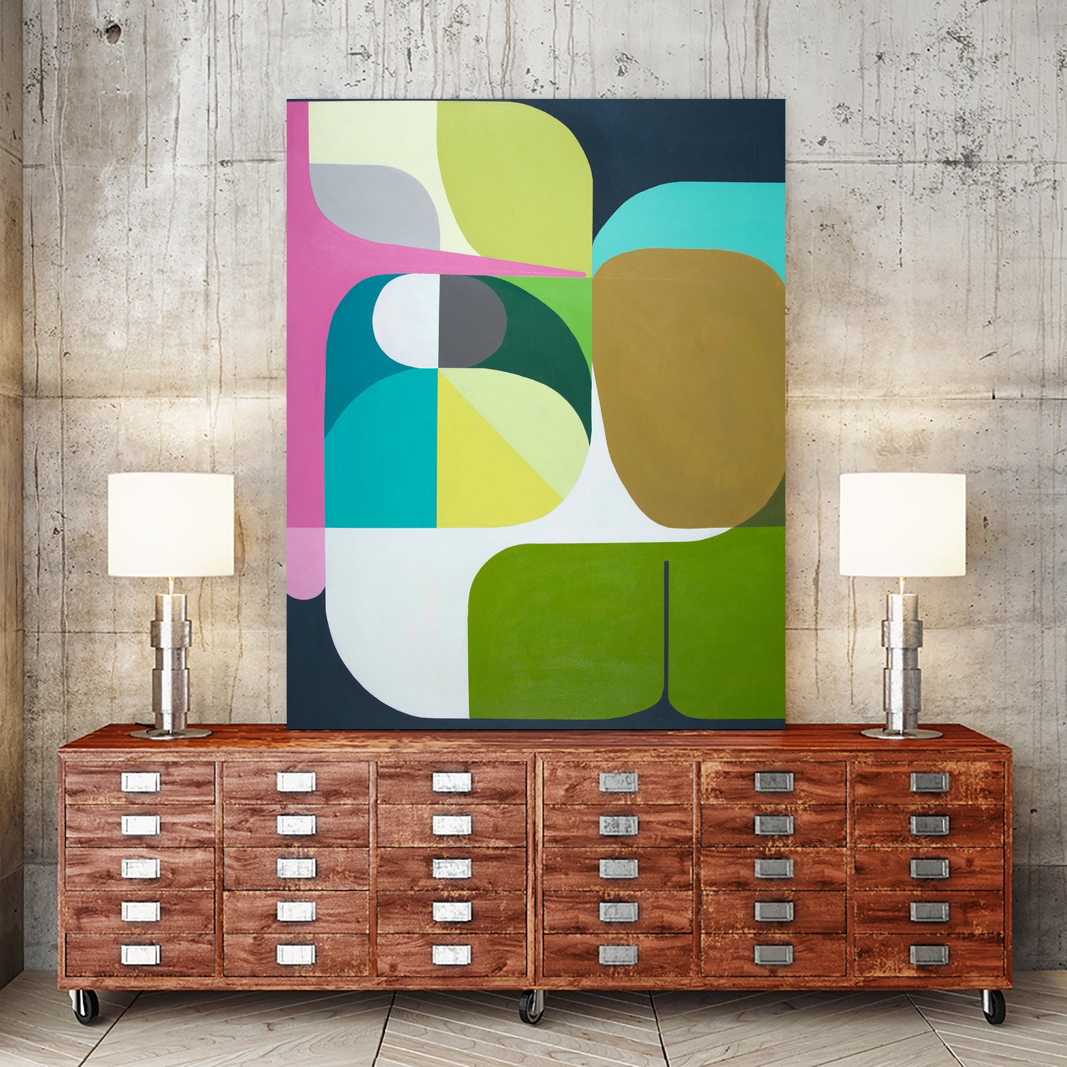 Journey by Marion Griese on GIANT ART - green abstract