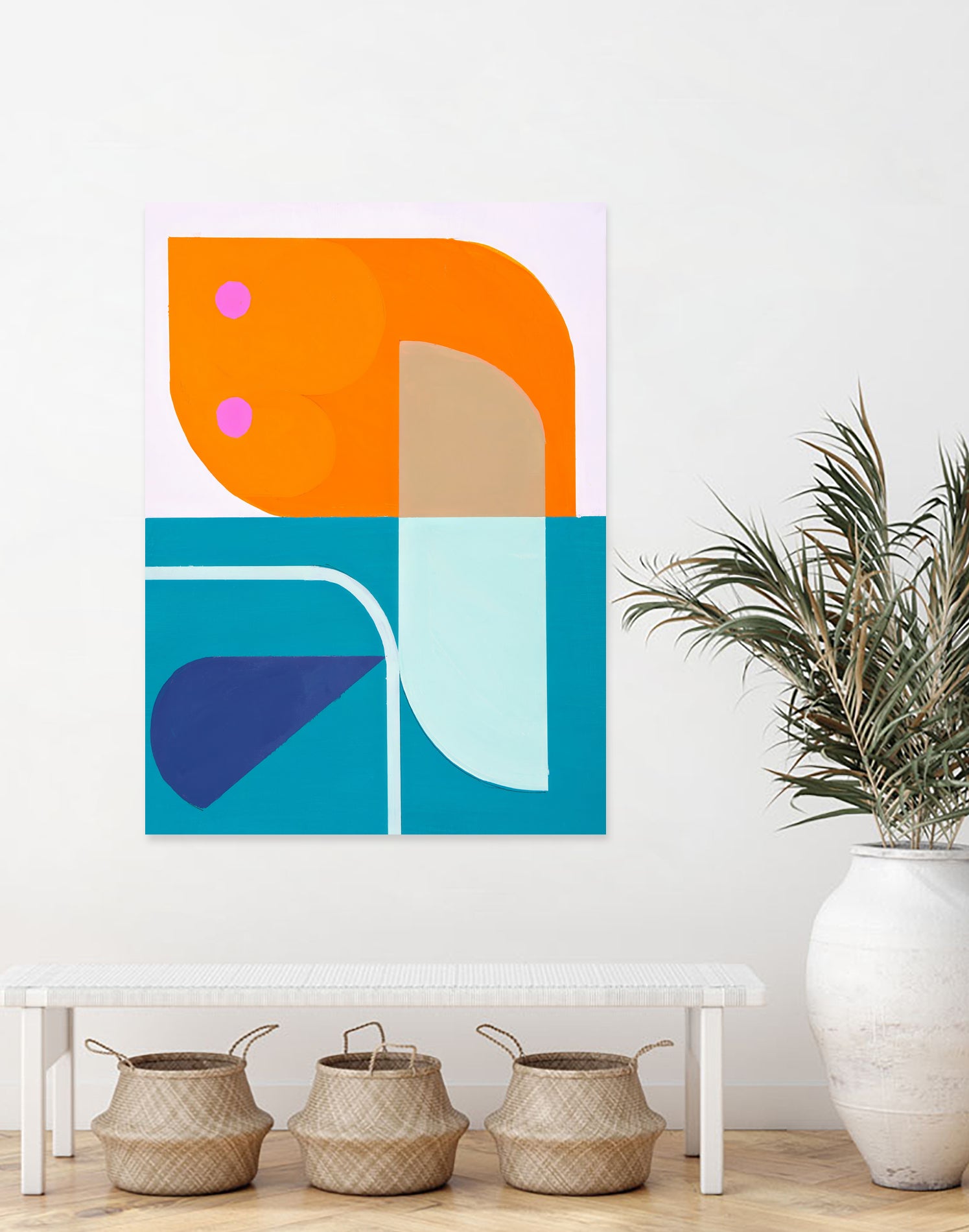 Running Towards The Sun 2 by Marion Griese on GIANT ART - orange abstract