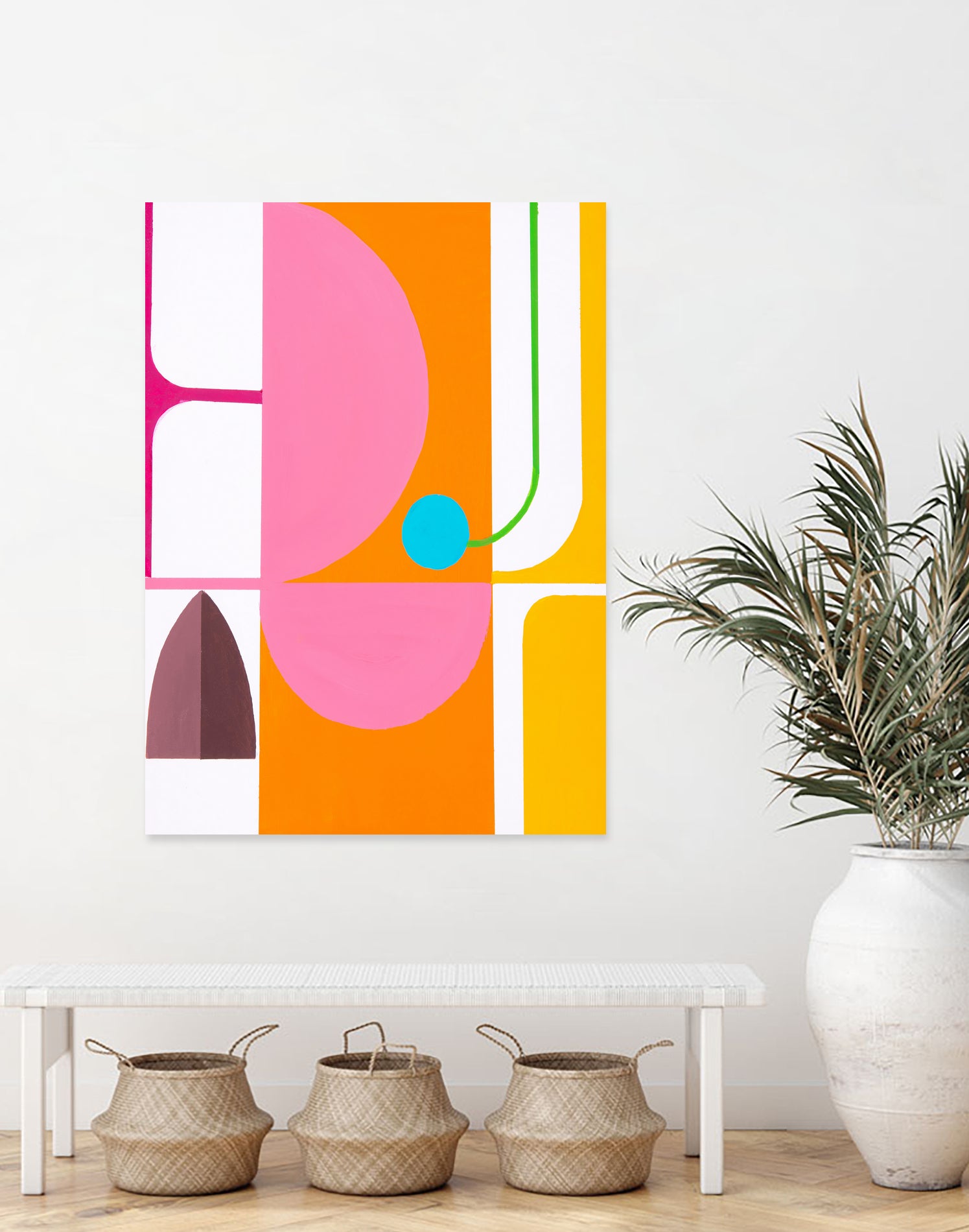 Running Towards the Sun 3 by Marion Griese on GIANT ART - orange abstract