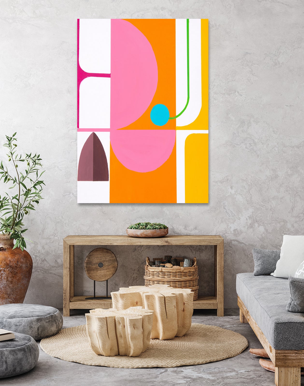 Running Towards the Sun 3 by Marion Griese on GIANT ART - orange abstract