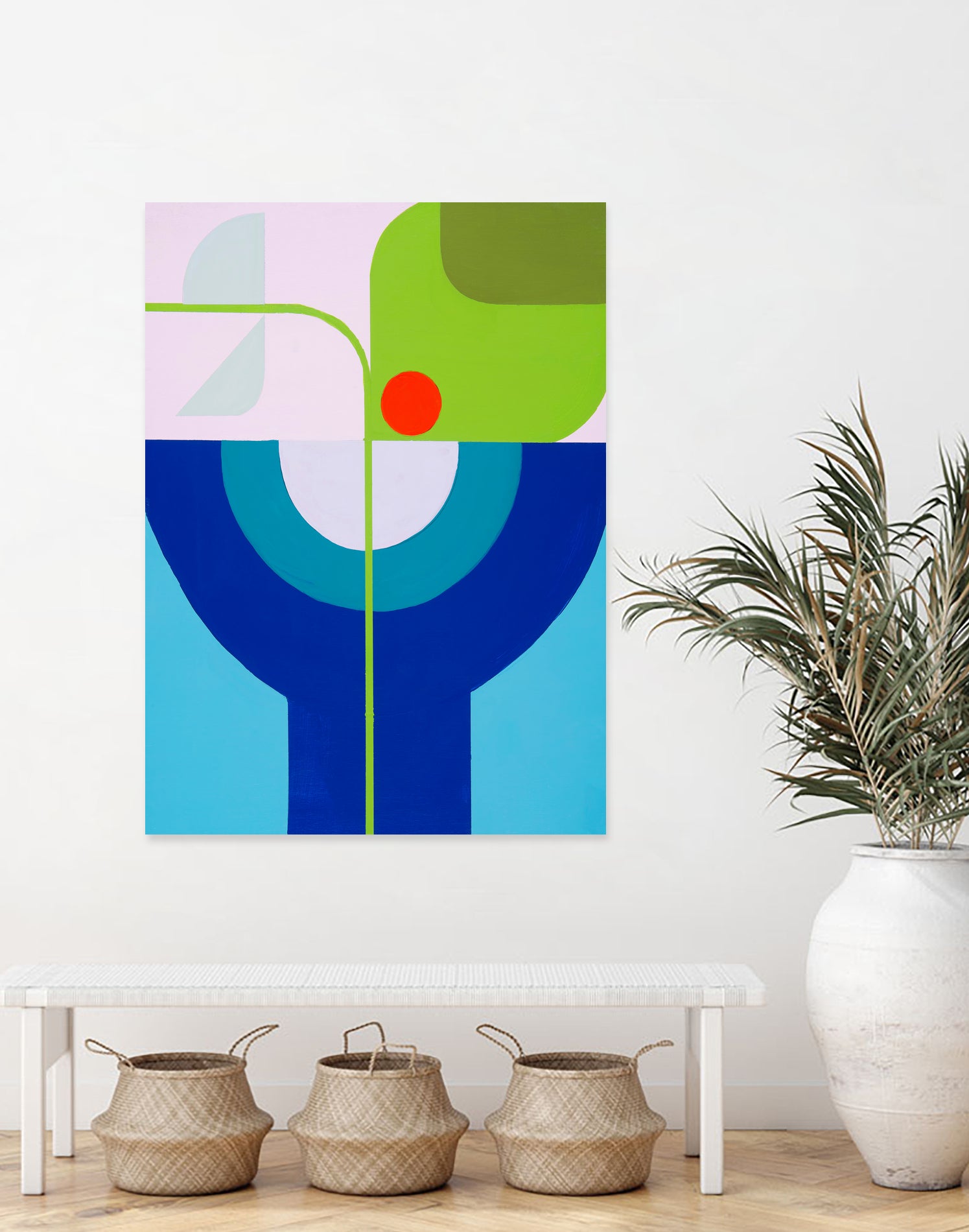 Running Towards the Sun 4 by Marion Griese on GIANT ART - green abstract