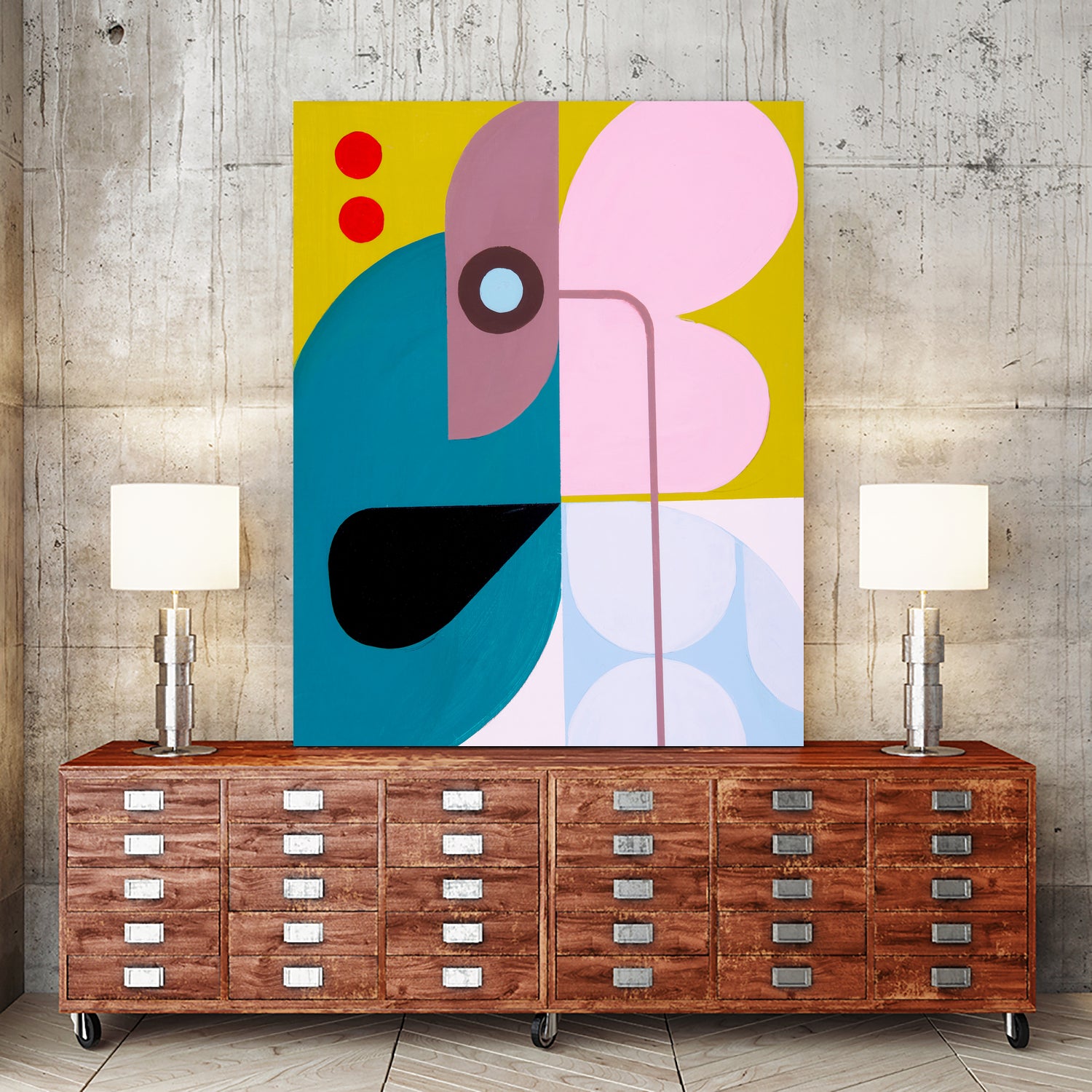 Running Towards the Sun 5 by Marion Griese on GIANT ART - pink abstract