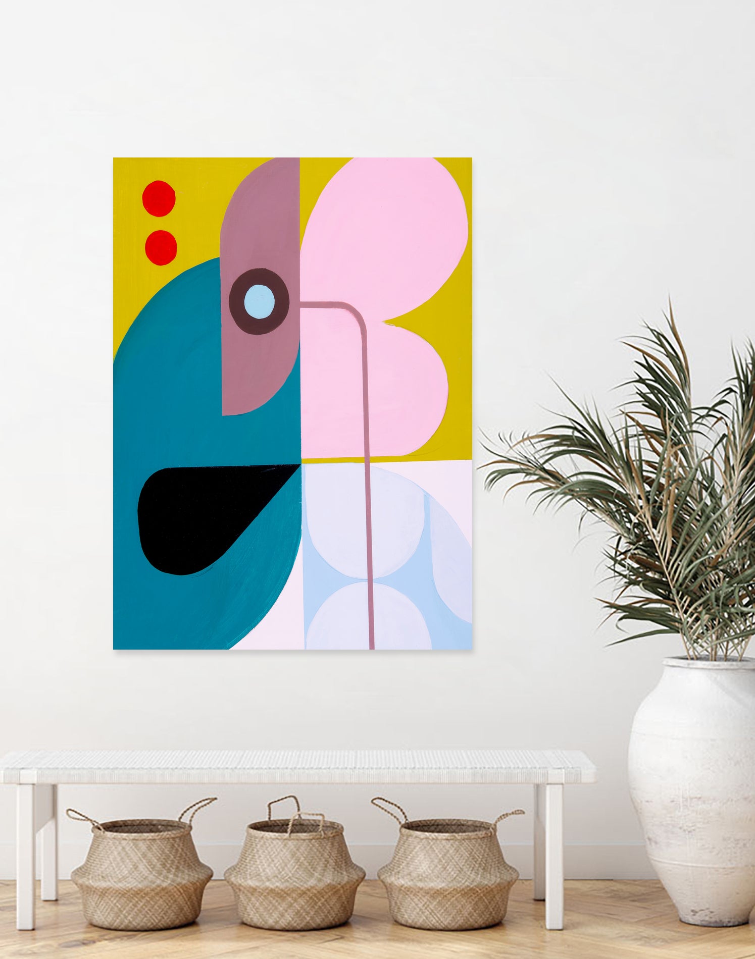 Running Towards the Sun 5 by Marion Griese on GIANT ART - pink abstract