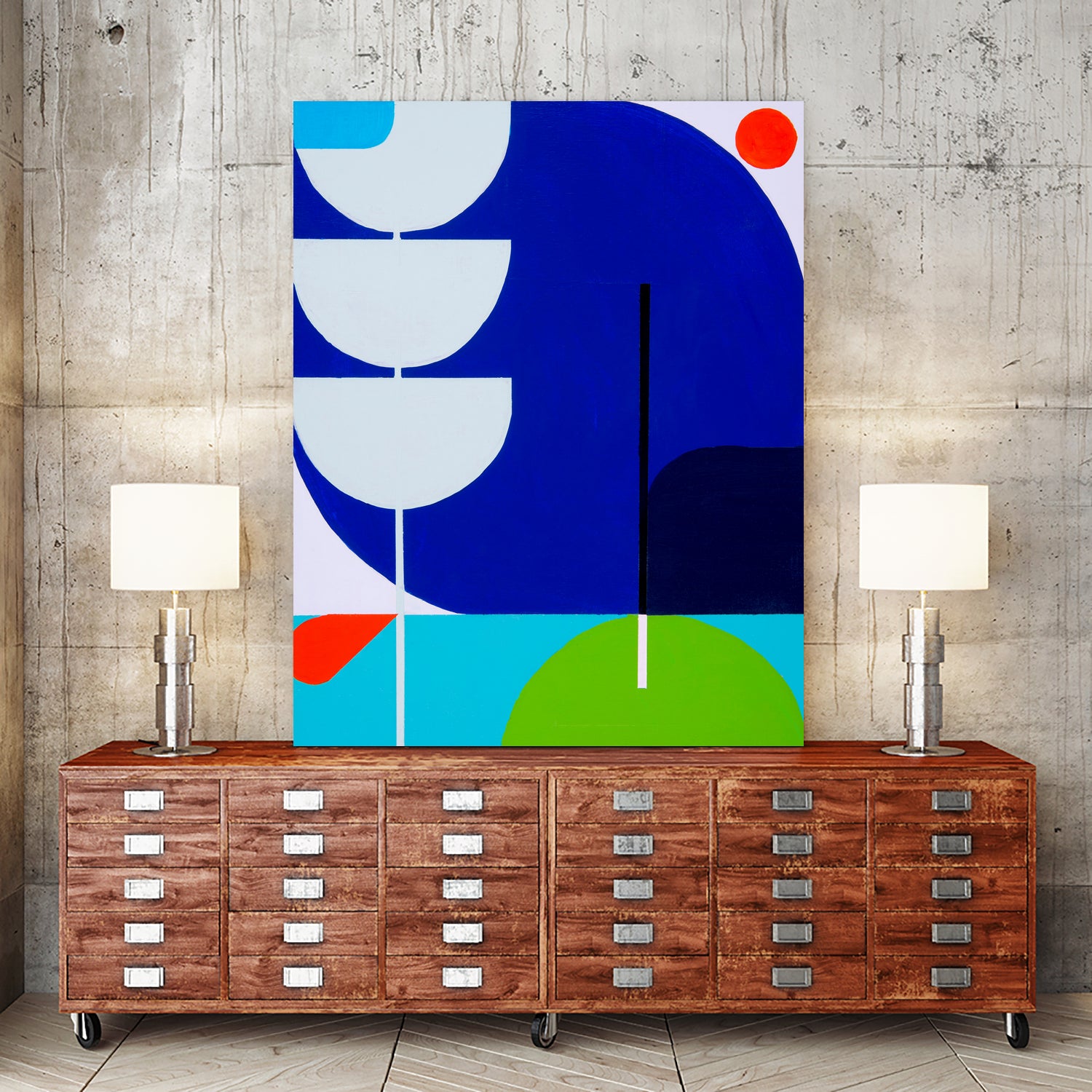 Running Towards the Sun 8 by Marion Griese on GIANT ART - red abstract