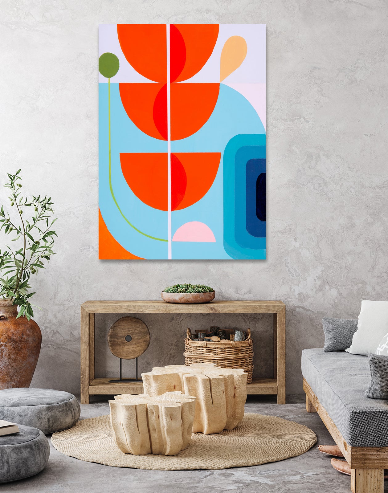 Running Towards the Sun 10 by Marion Griese on GIANT ART - orange abstract