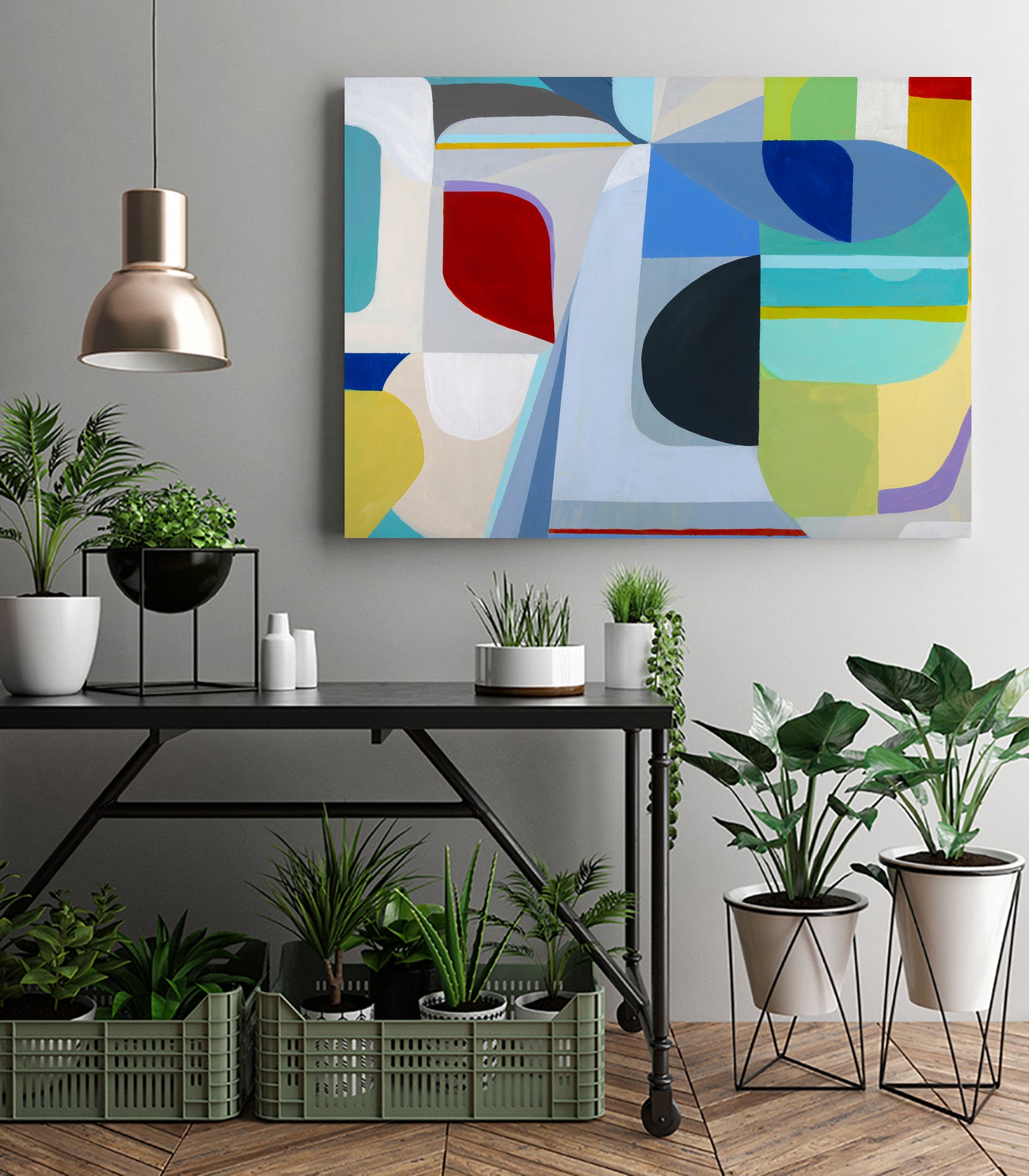 Into the Sky of This by Marion Griese on GIANT ART - red abstract