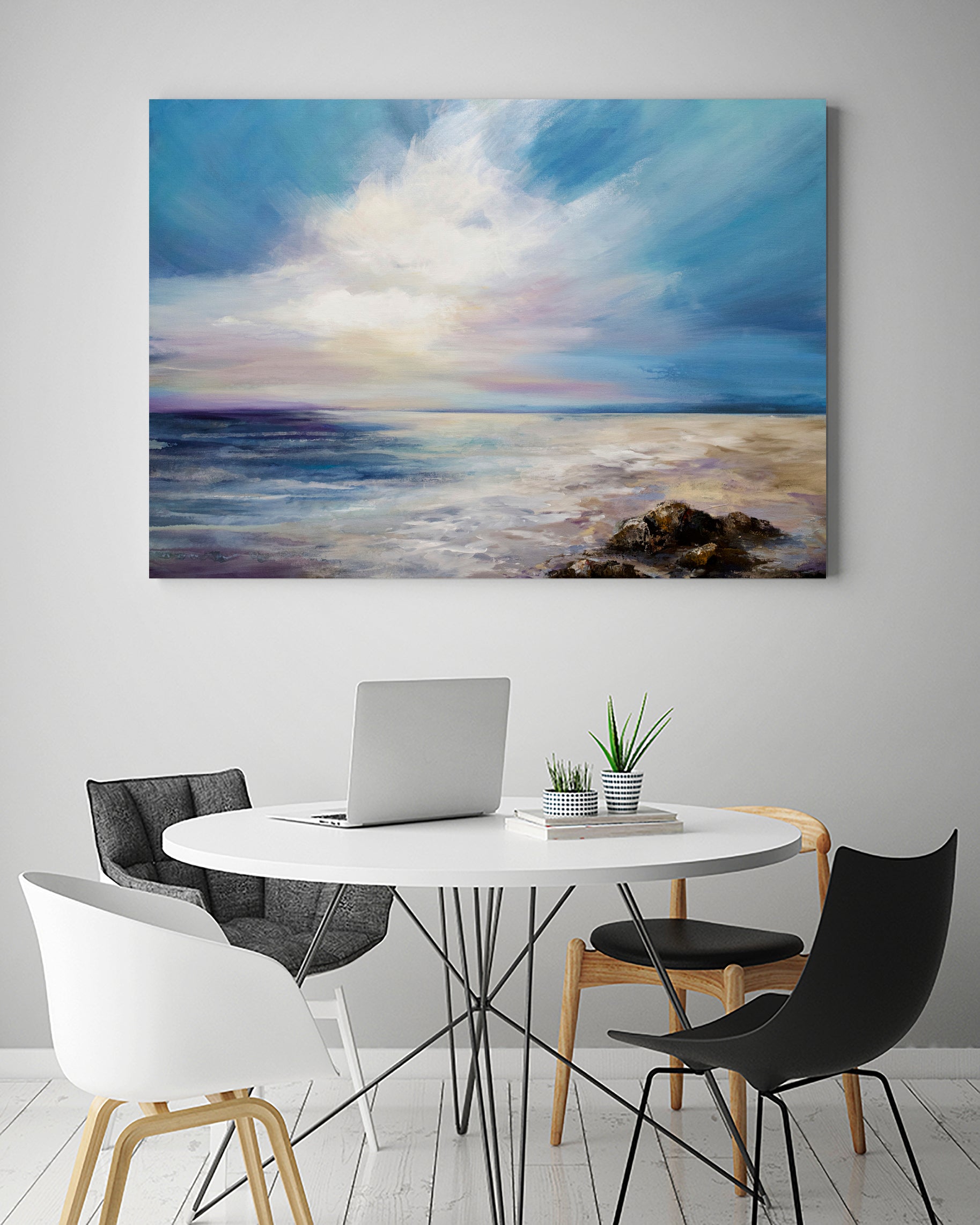 Blush of Dawn by Karen Hale on GIANT ART - gold landscapes