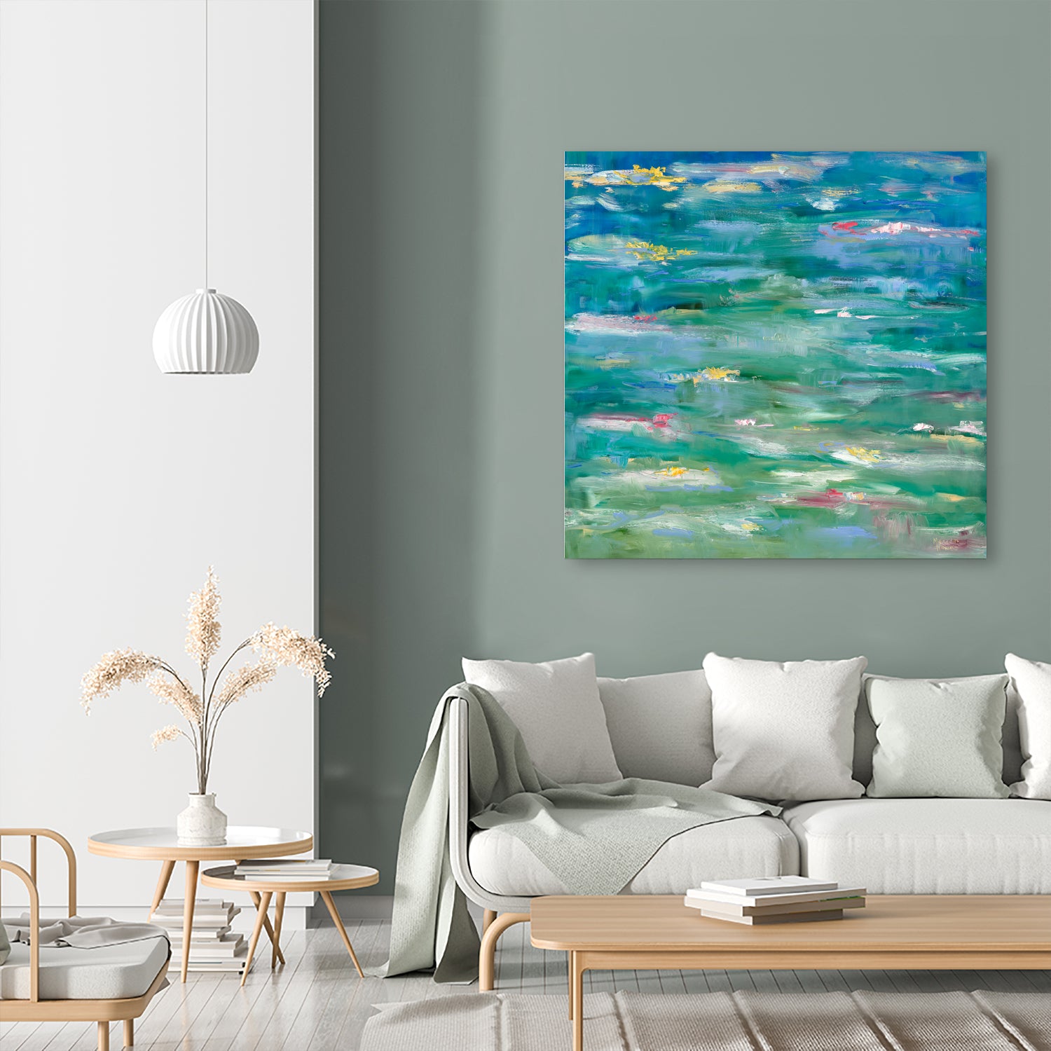 Homage to Monet by Meredith Howse on GIANT ART - yellow abstracts