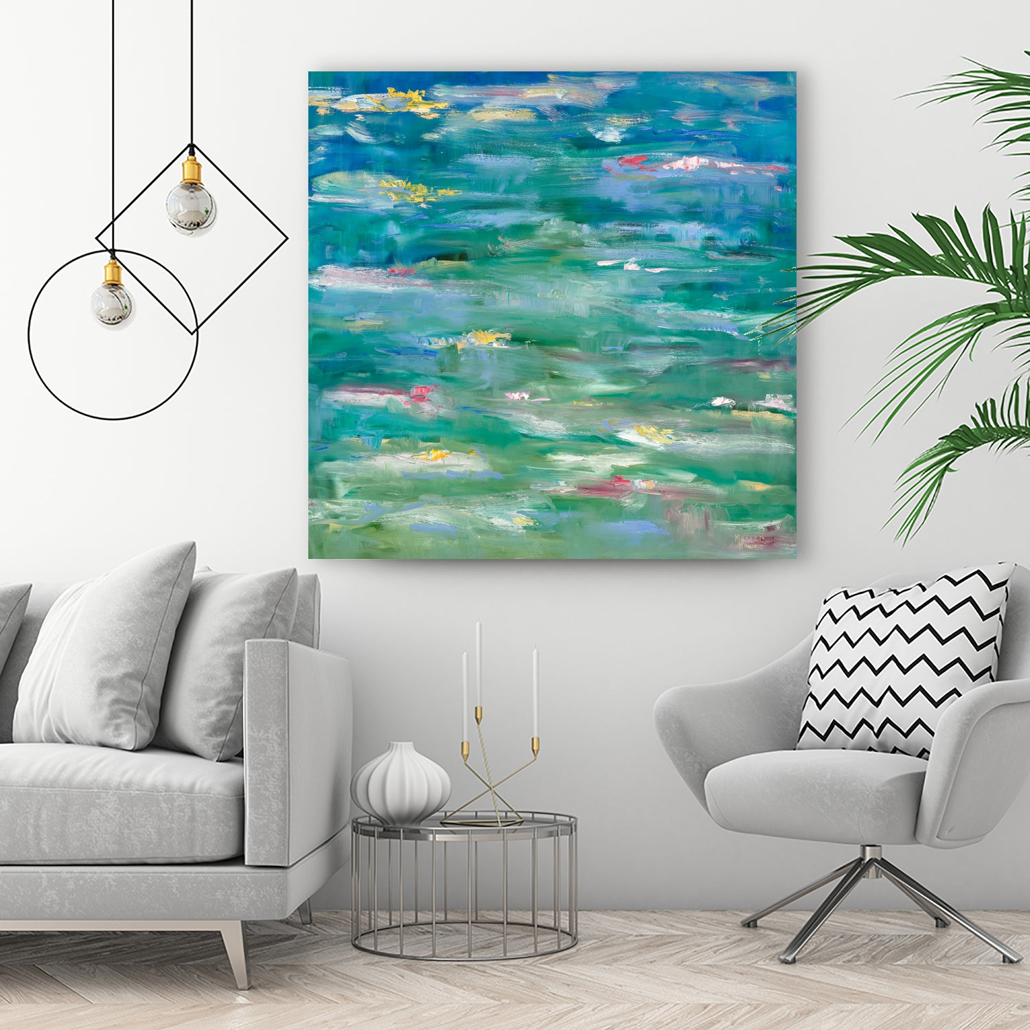 Homage to Monet by Meredith Howse on GIANT ART - yellow abstracts