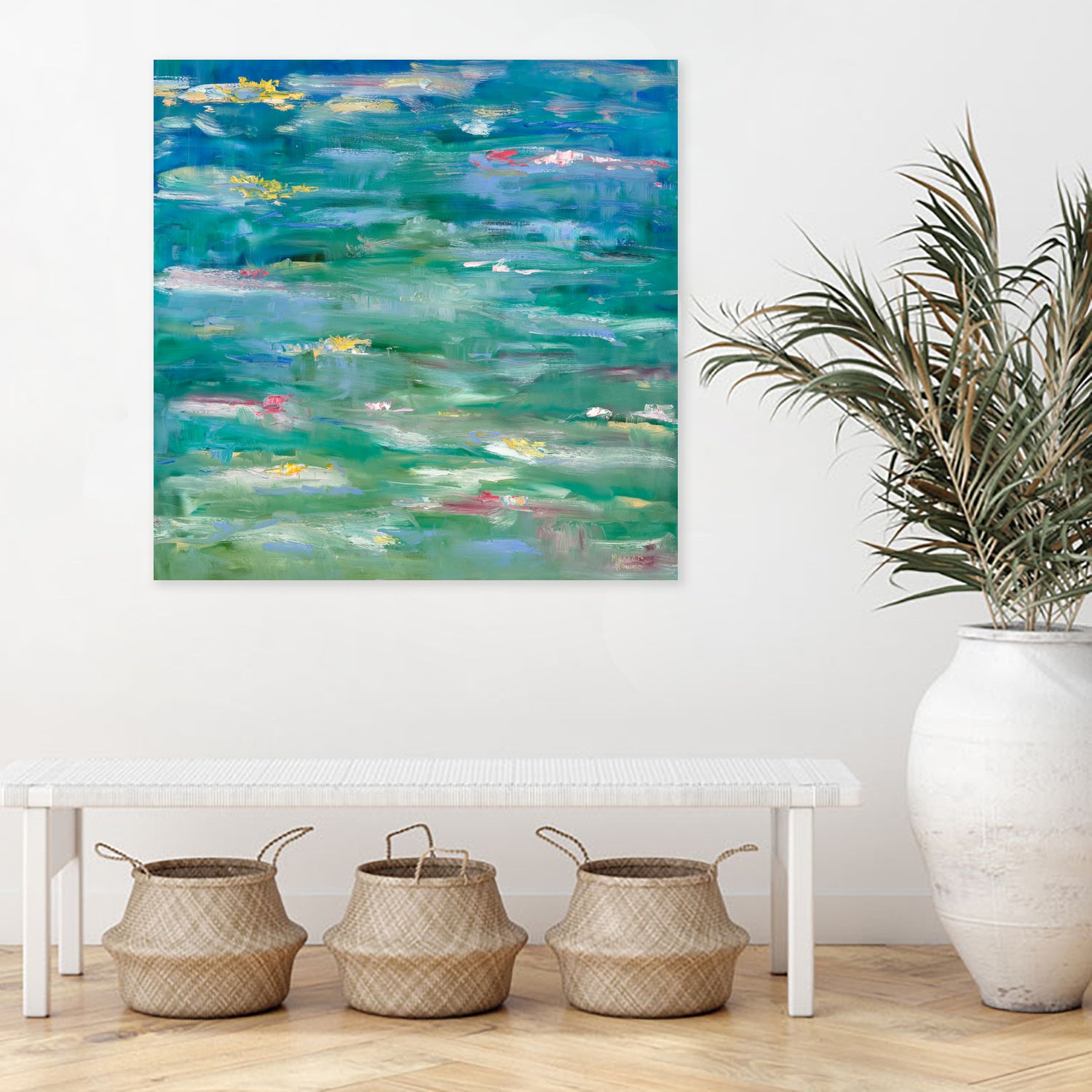 Homage to Monet by Meredith Howse on GIANT ART - yellow abstracts