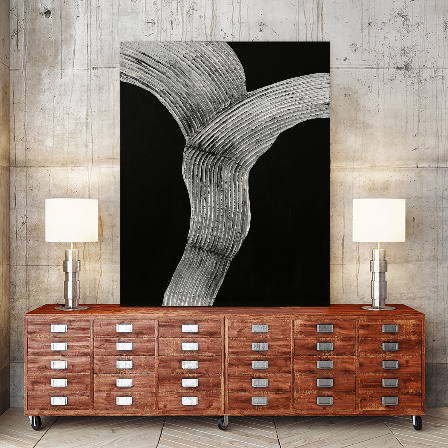 Raw Shape 2 by Design Fabrikken on GIANT ART - gray abstracts