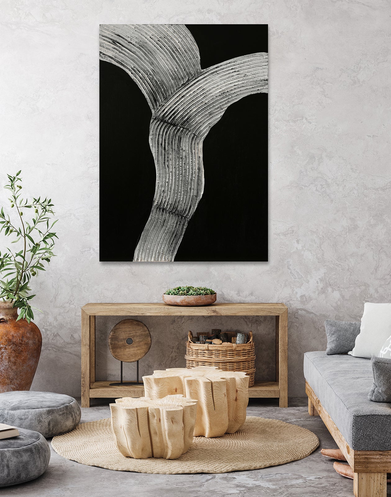 Raw Shape 2 by Design Fabrikken on GIANT ART - gray abstracts