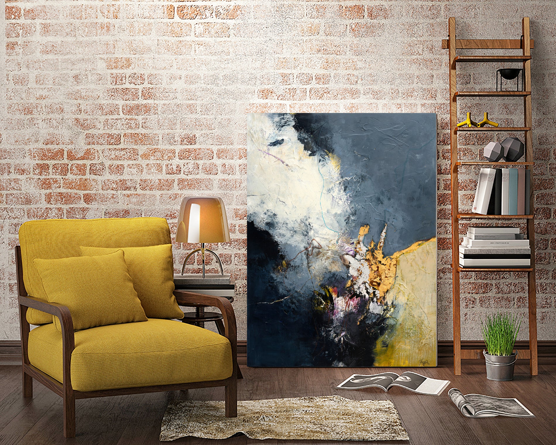 Soft Echo by Design Fabrikken on GIANT ART - white abstracts