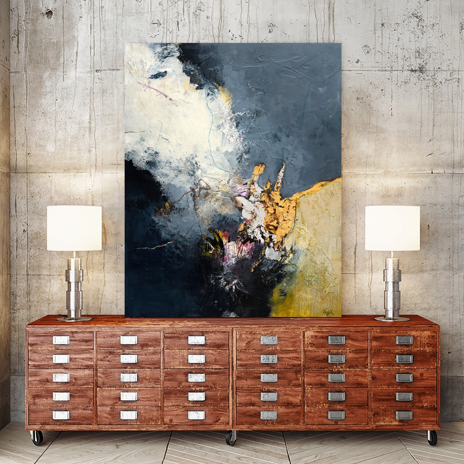 Soft Echo by Design Fabrikken on GIANT ART - white abstracts